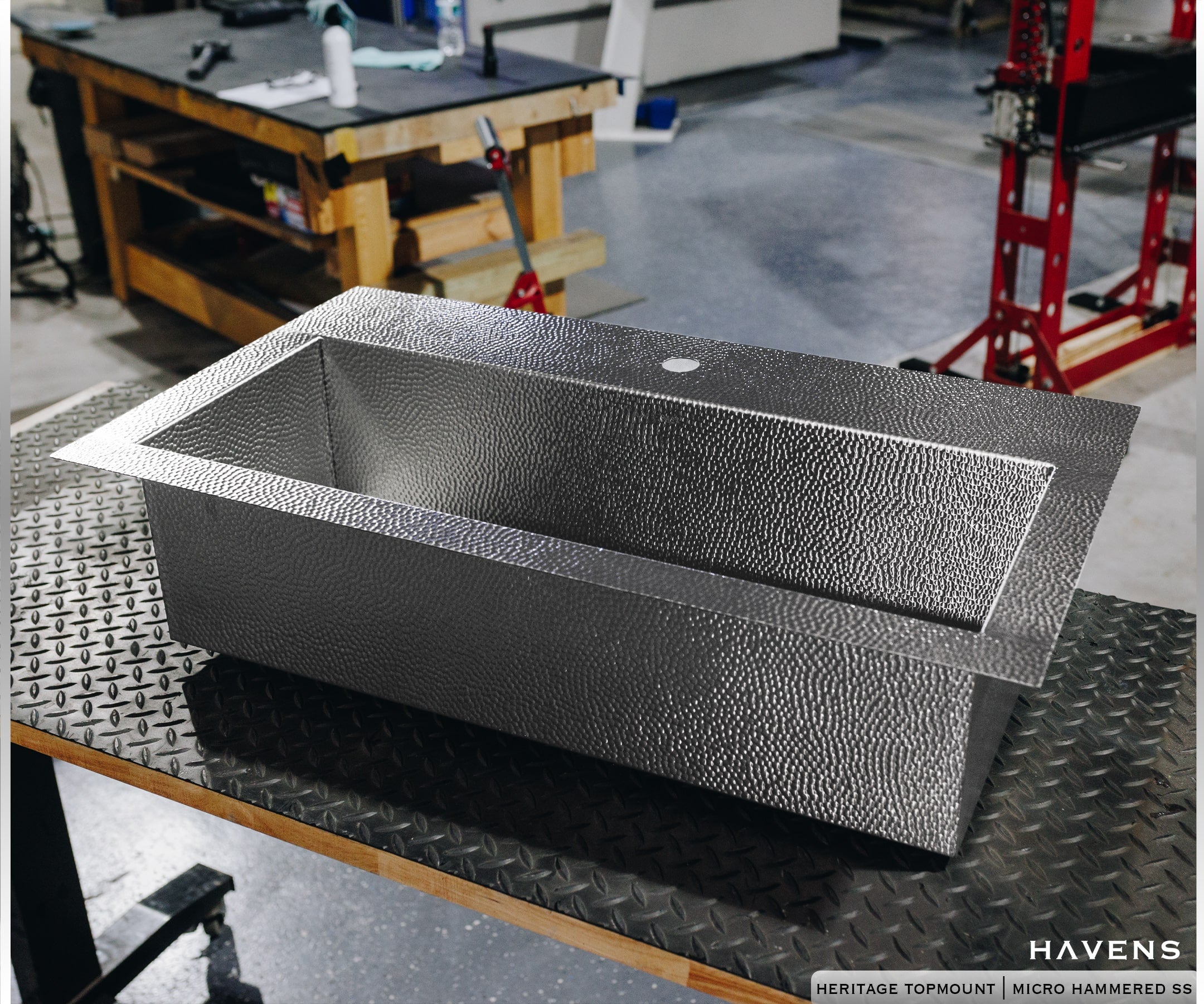 Custom Topmount Sink - Stainless Steel - Havens | Luxury Metals