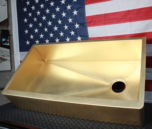 Heritage Farmhouse Sink - Premium Brass