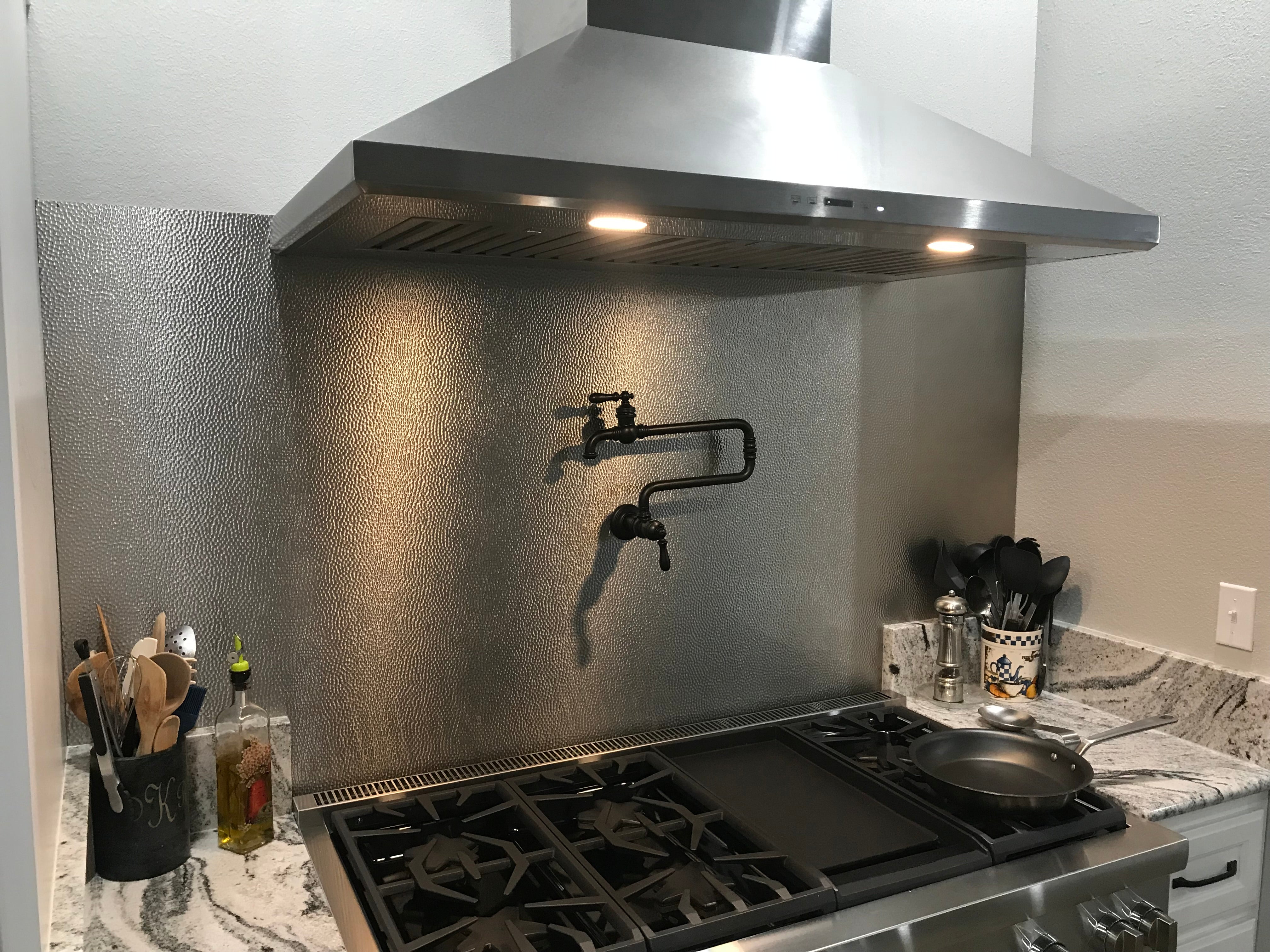Stainless Steel Backsplash - Custom Size