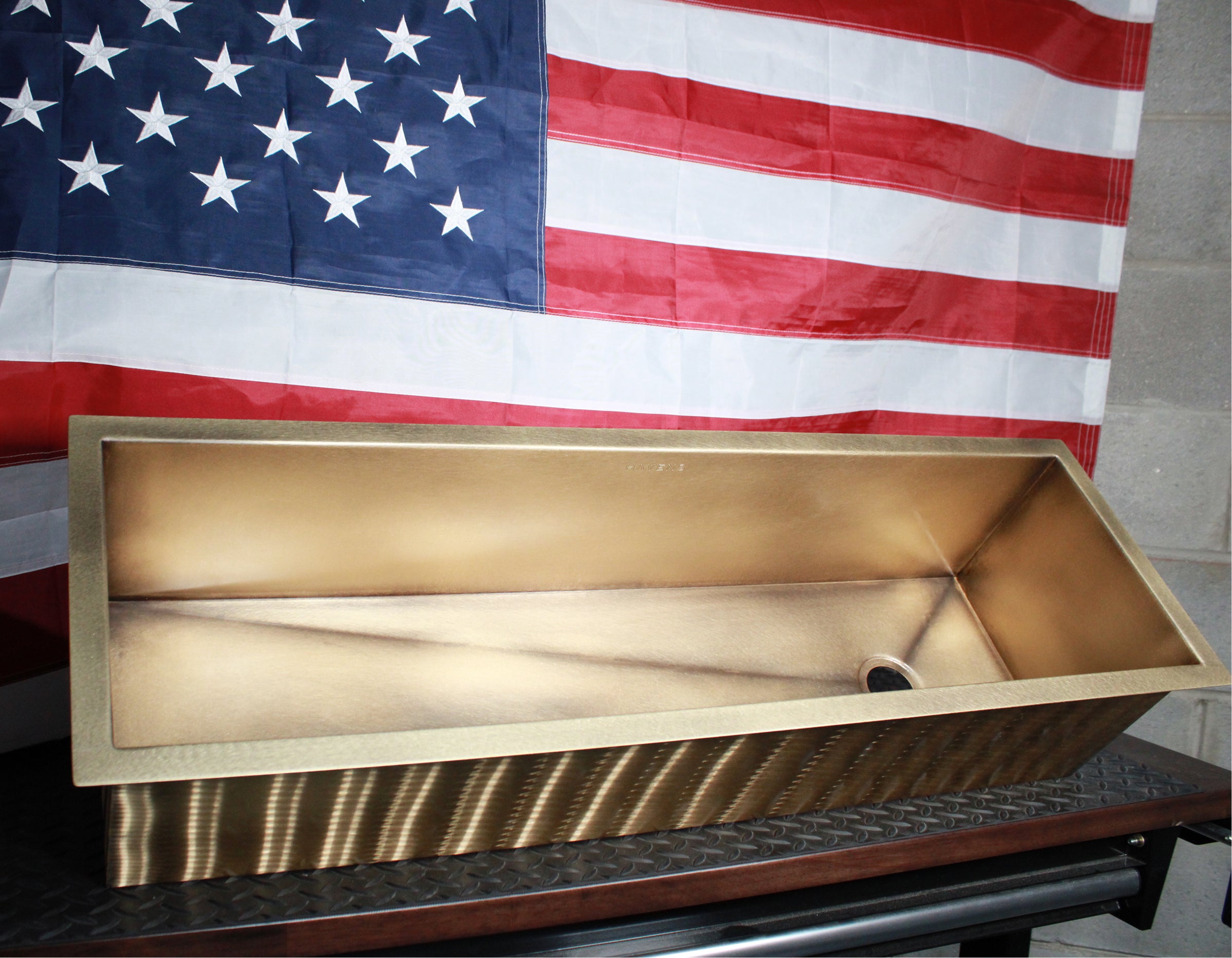 Trough Sink - Premium Brass