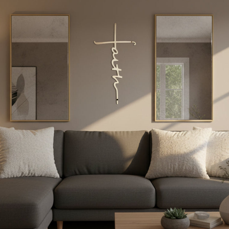 Faith Cross - Metal Art