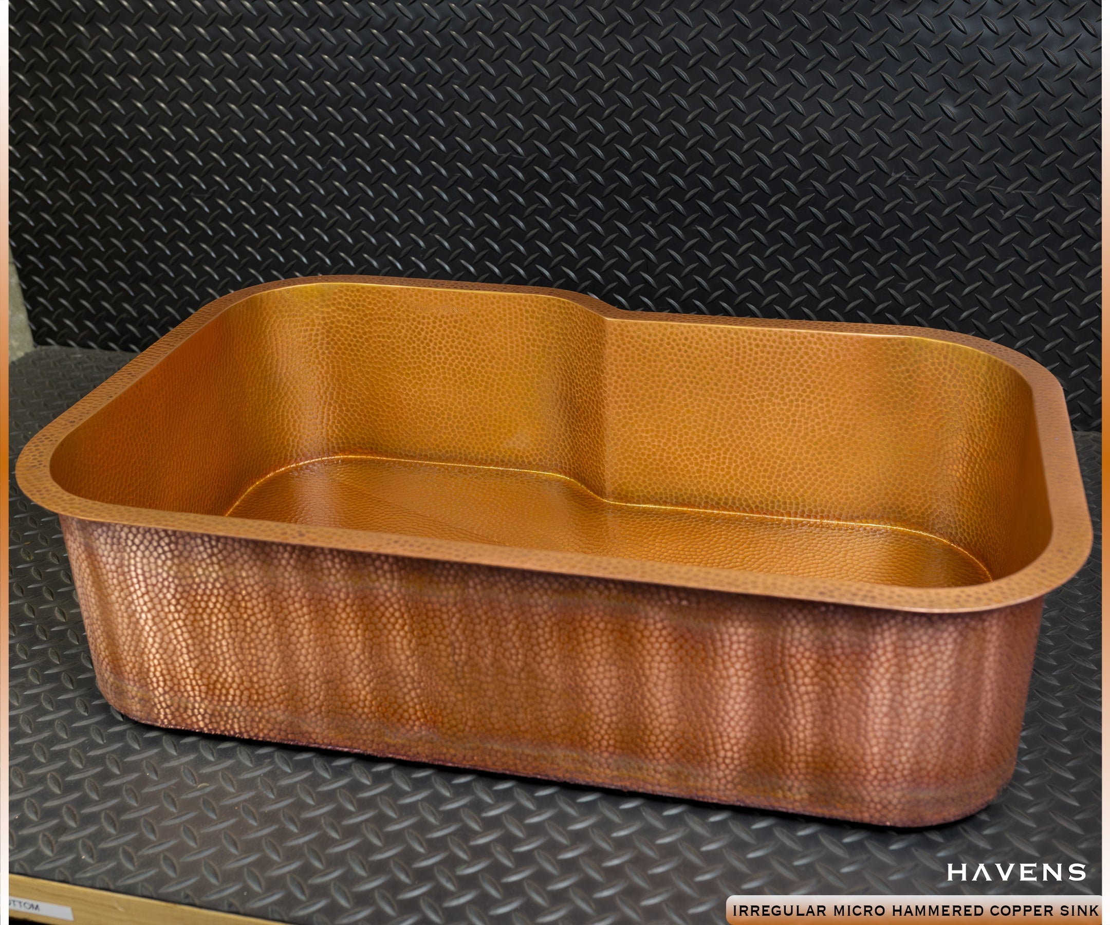 Custom Irregular Shape Sink - Pure Copper - Havens | Luxury Metals