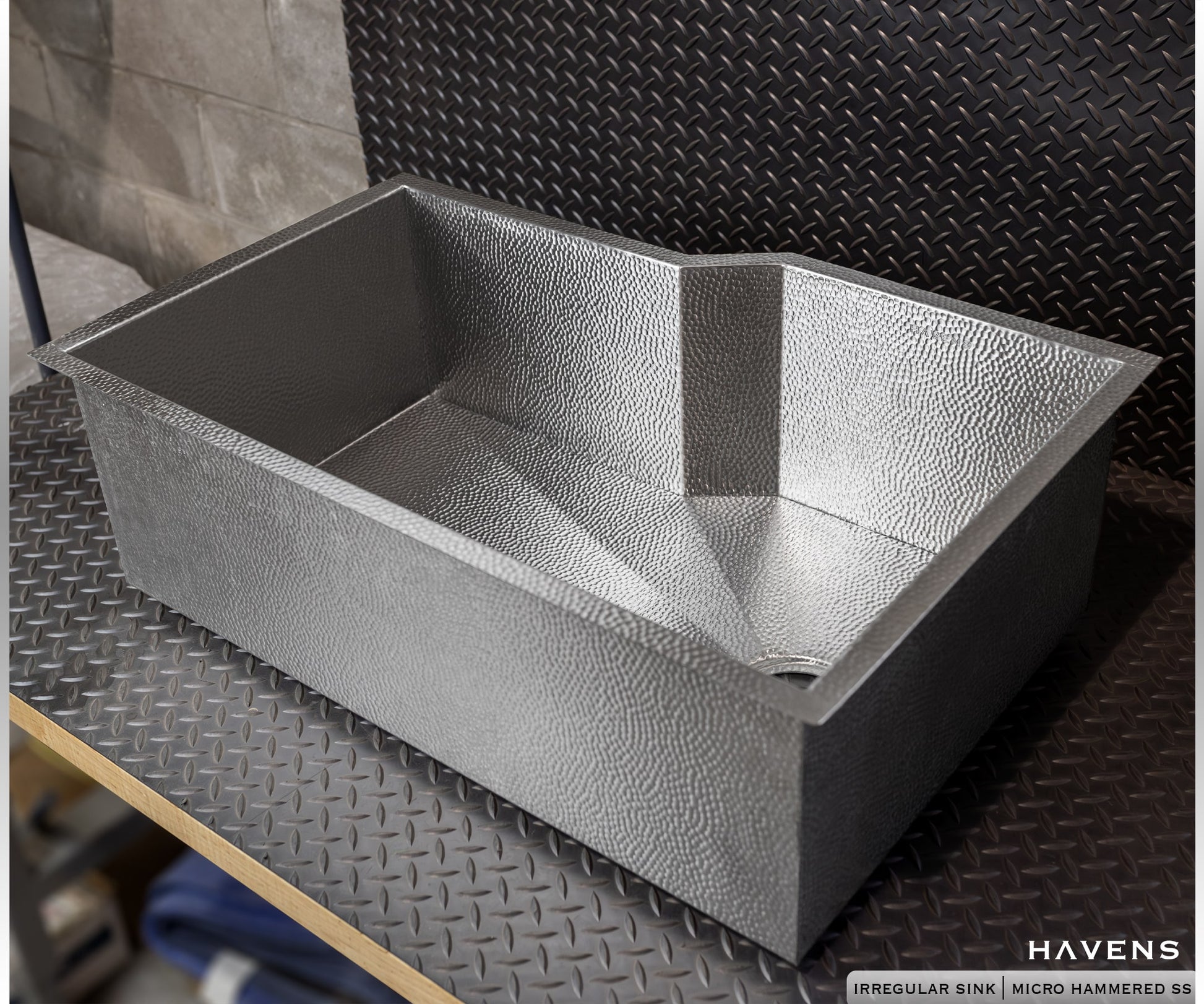 Custom Irregular Sink - Stainless Steel - Havens | Luxury Metals