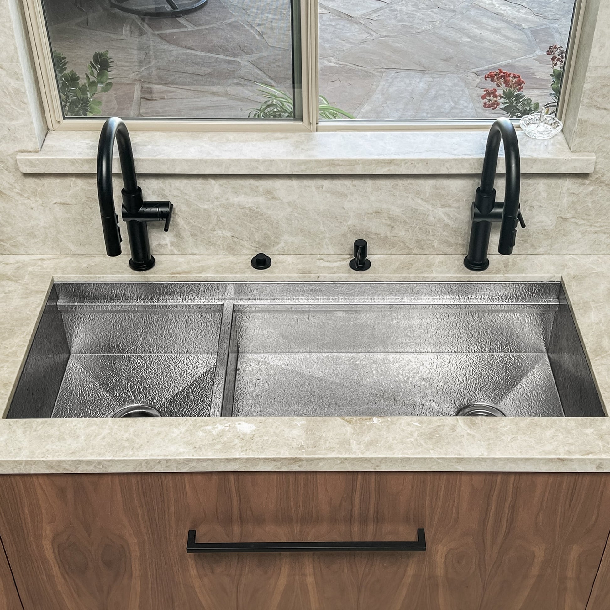 Double-Bowl Sink - Stainless Steel - Havens | Luxury Metals