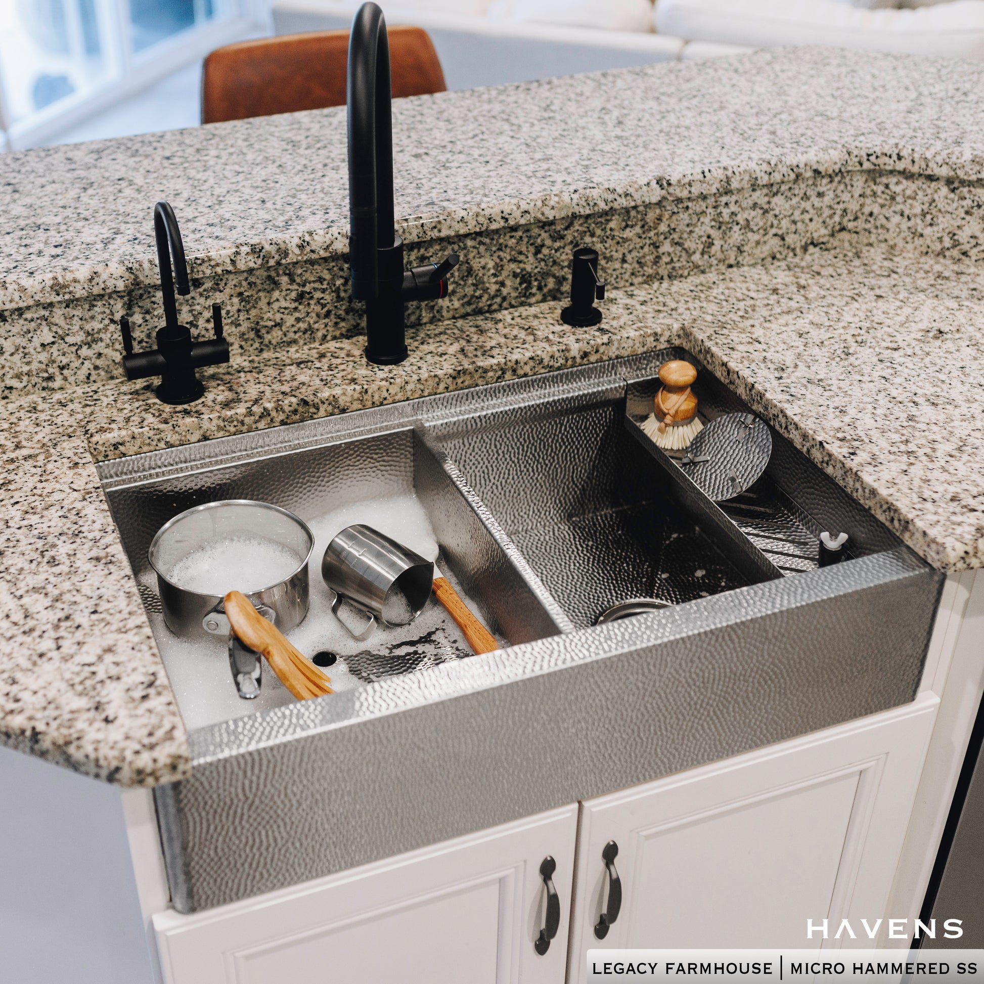 Legacy Farmhouse Sink - Stainless Steel - Havens | Luxury Metals