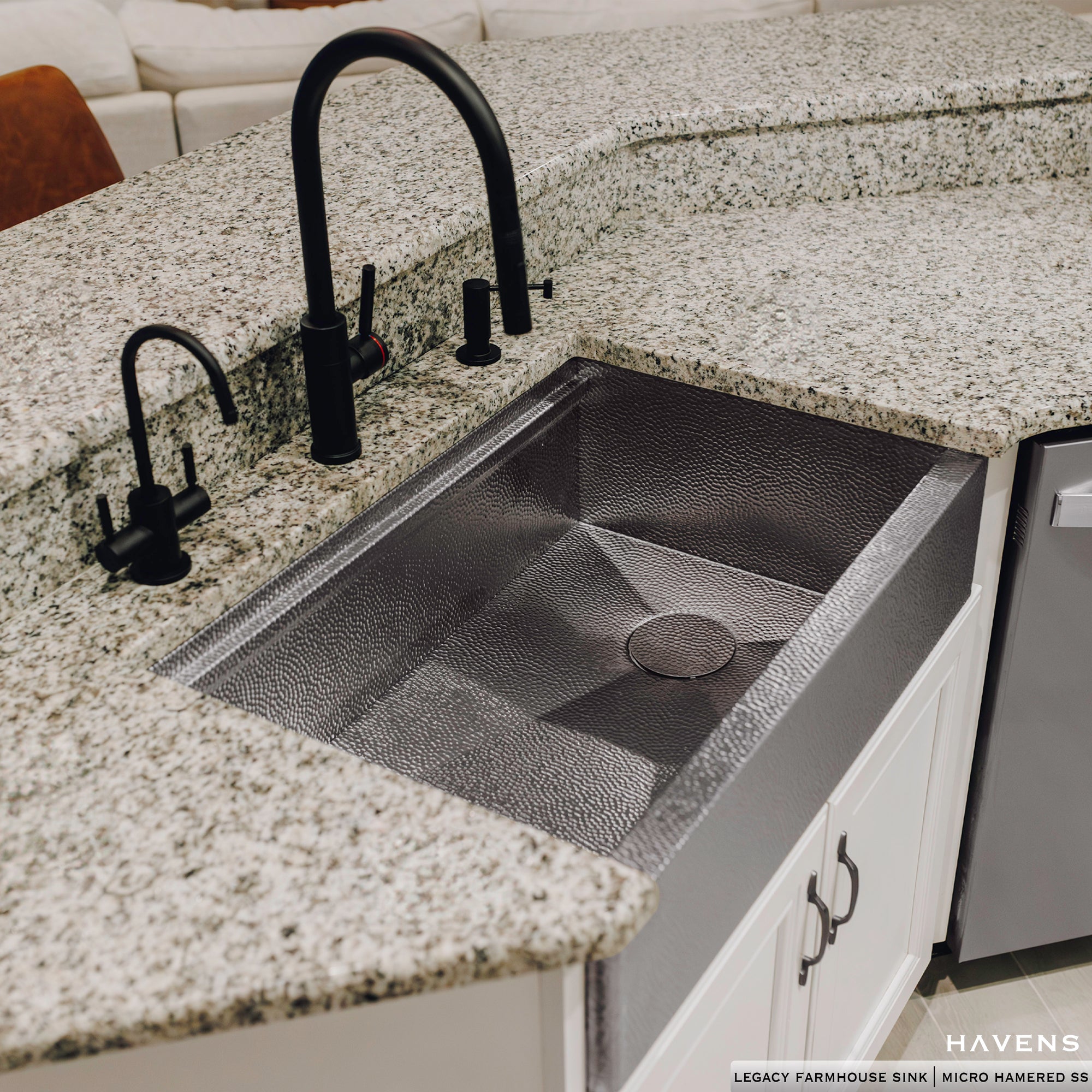 Legacy Farmhouse Sink - Micro Hammered Stainless