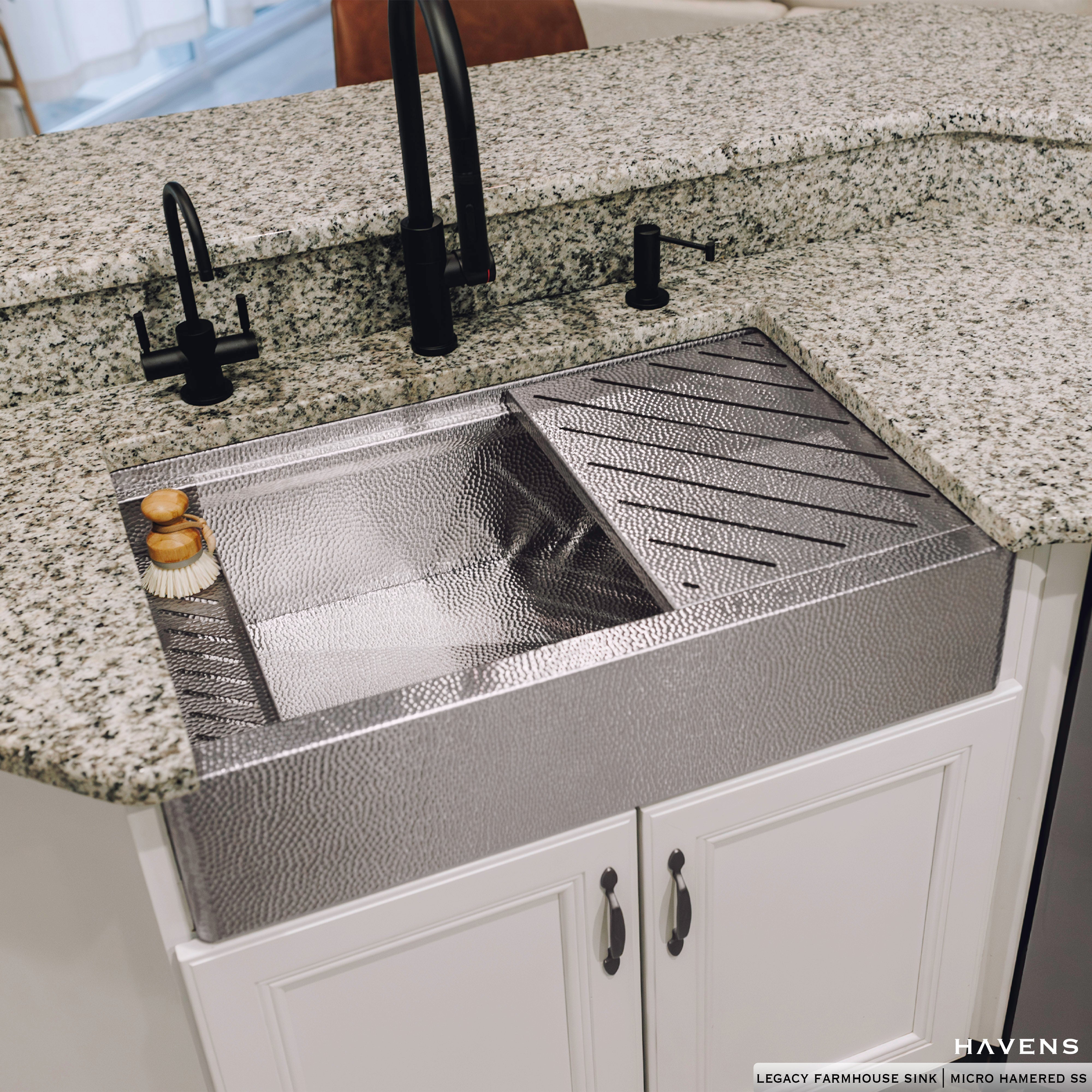 Legacy Farmhouse Sink - Stainless Steel - Havens | Luxury Metals