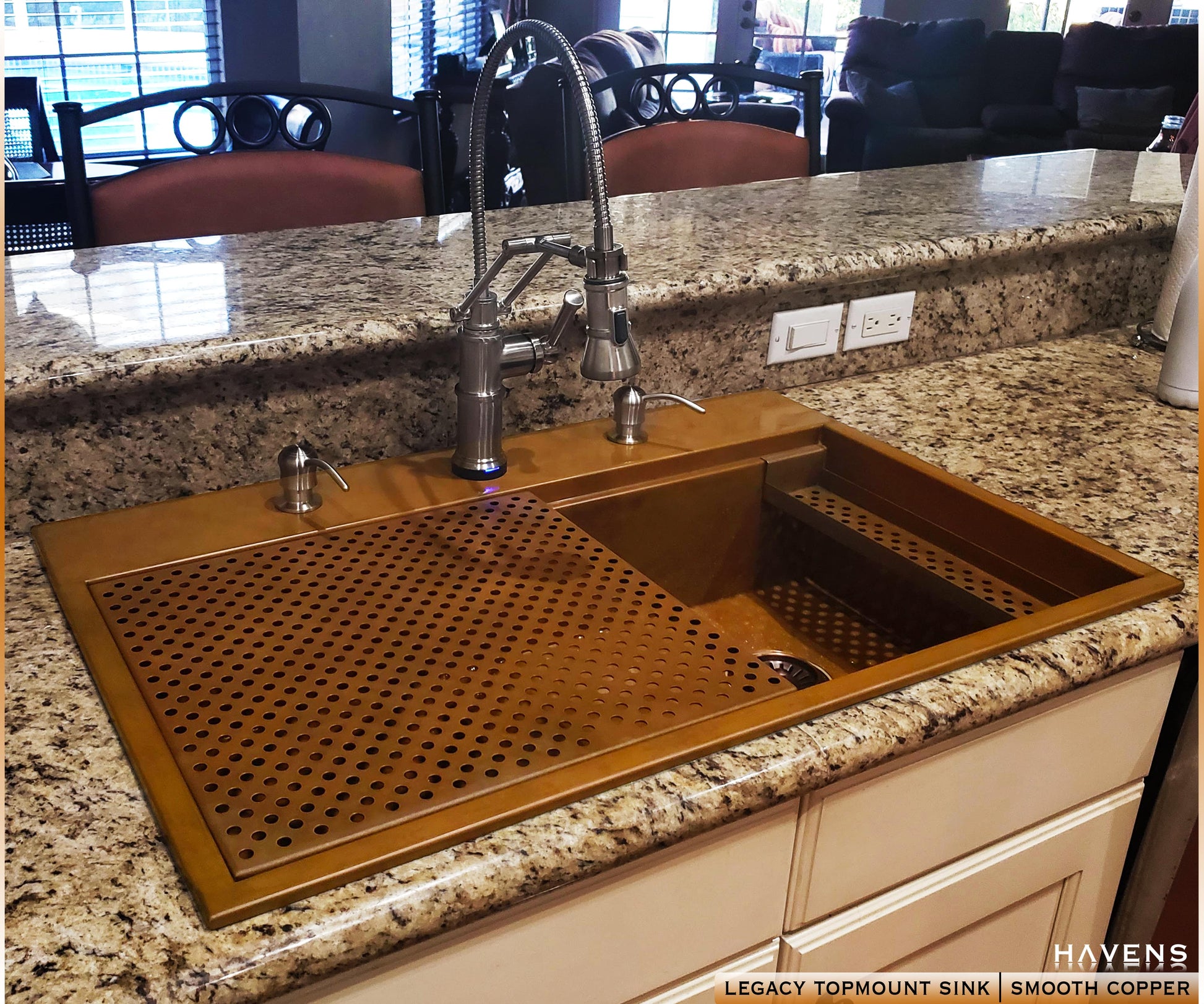 Topmount Sink - Pure Copper