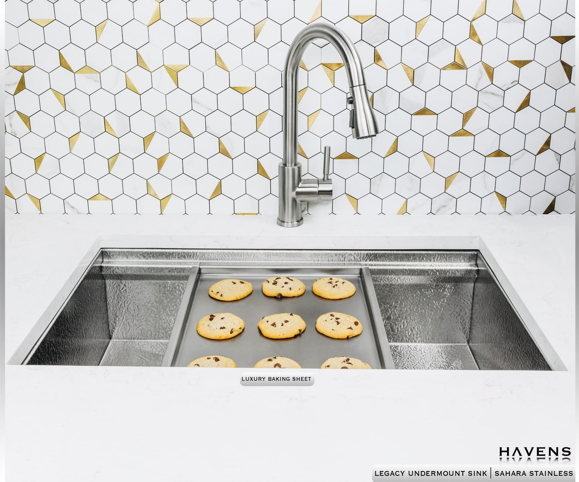 Legacy Undermount Sink  - Stainless Steel - Havens | Luxury Metals