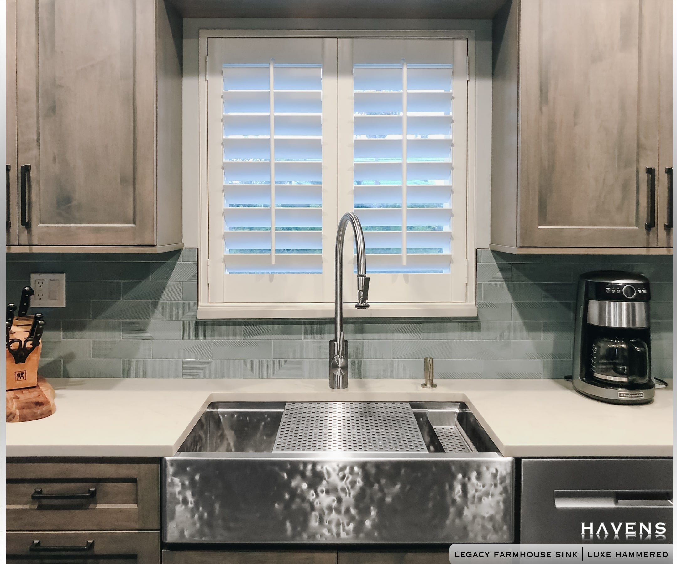 Legacy Farmhouse Sink - Stainless Steel - Havens | Luxury Metals