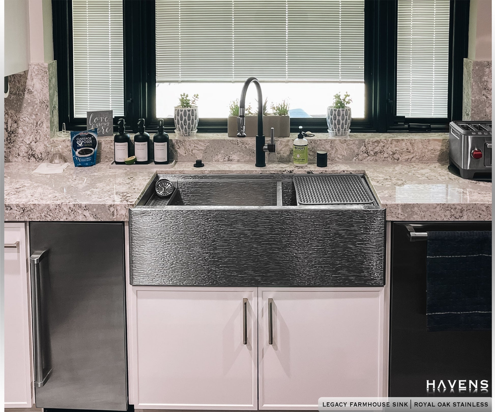 Legacy Farmhouse Sink - Stainless Steel - Havens | Luxury Metals