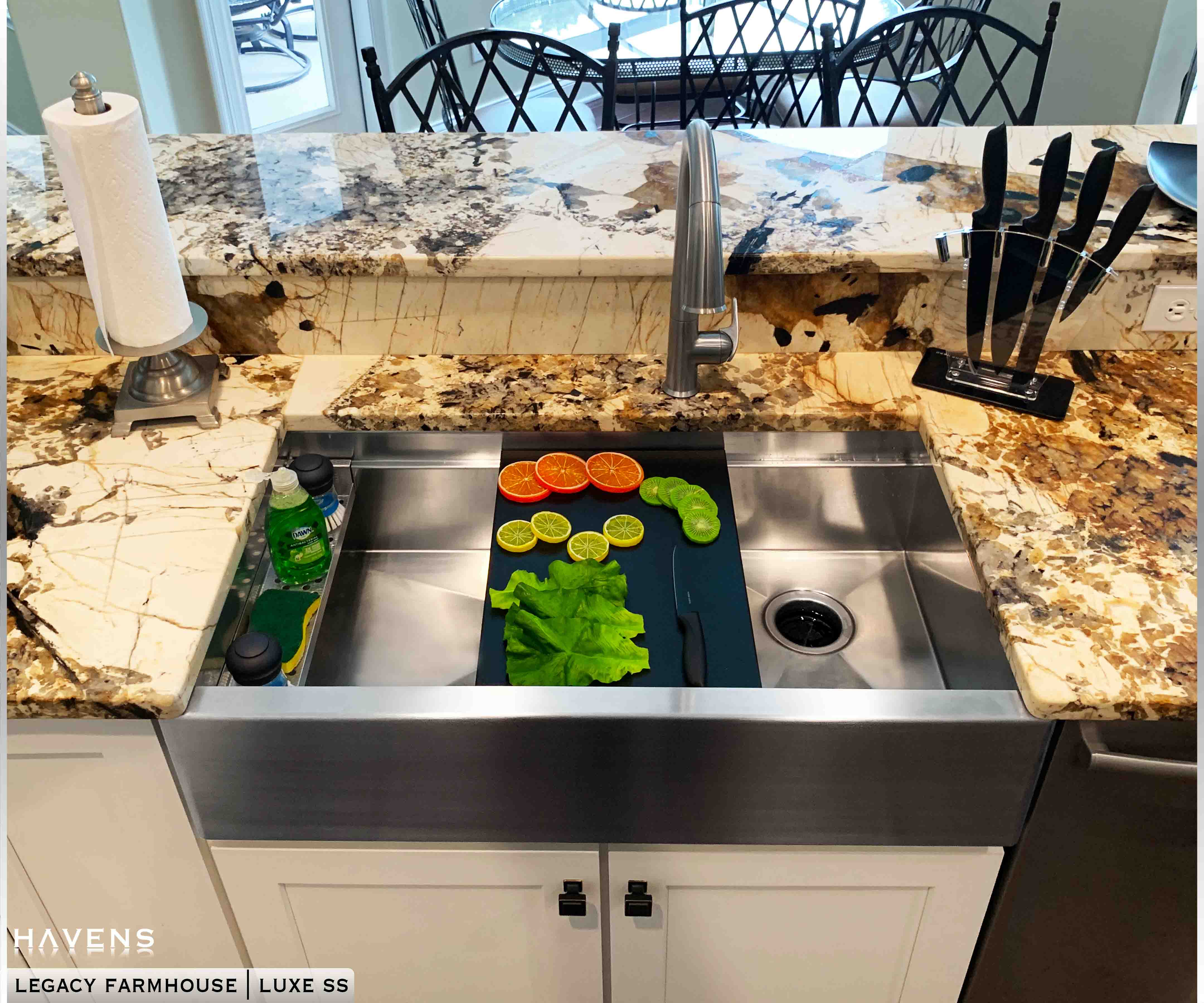 Legacy Farmhouse Sink - Stainless Steel - Havens | Luxury Metals