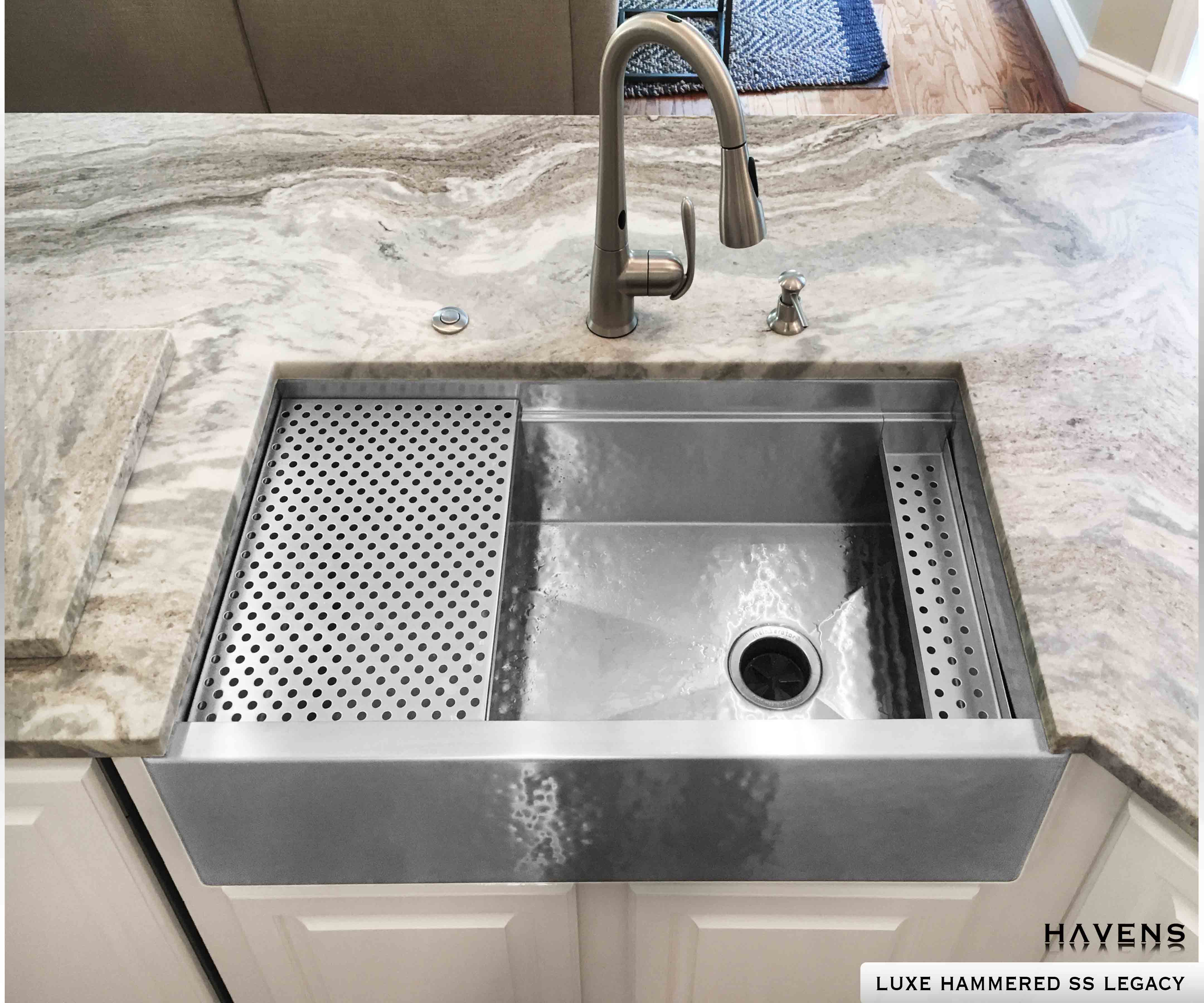 Legacy Farmhouse Sink - Stainless Steel - Havens | Luxury Metals