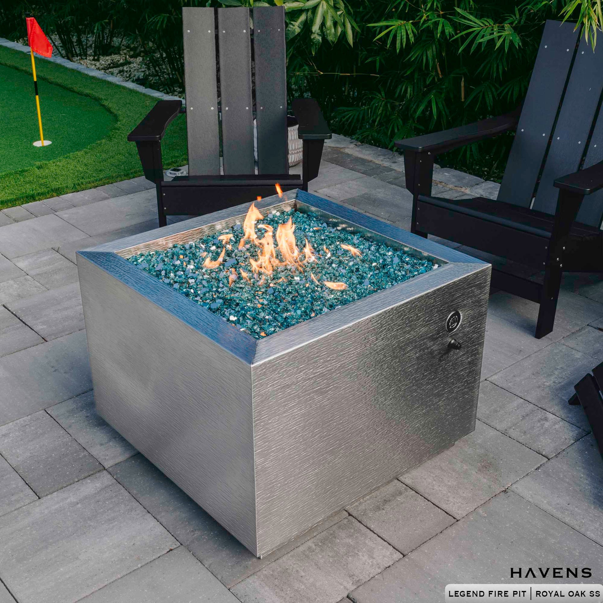 Legend Fire Pit - Stainless - Havens | Luxury Metals