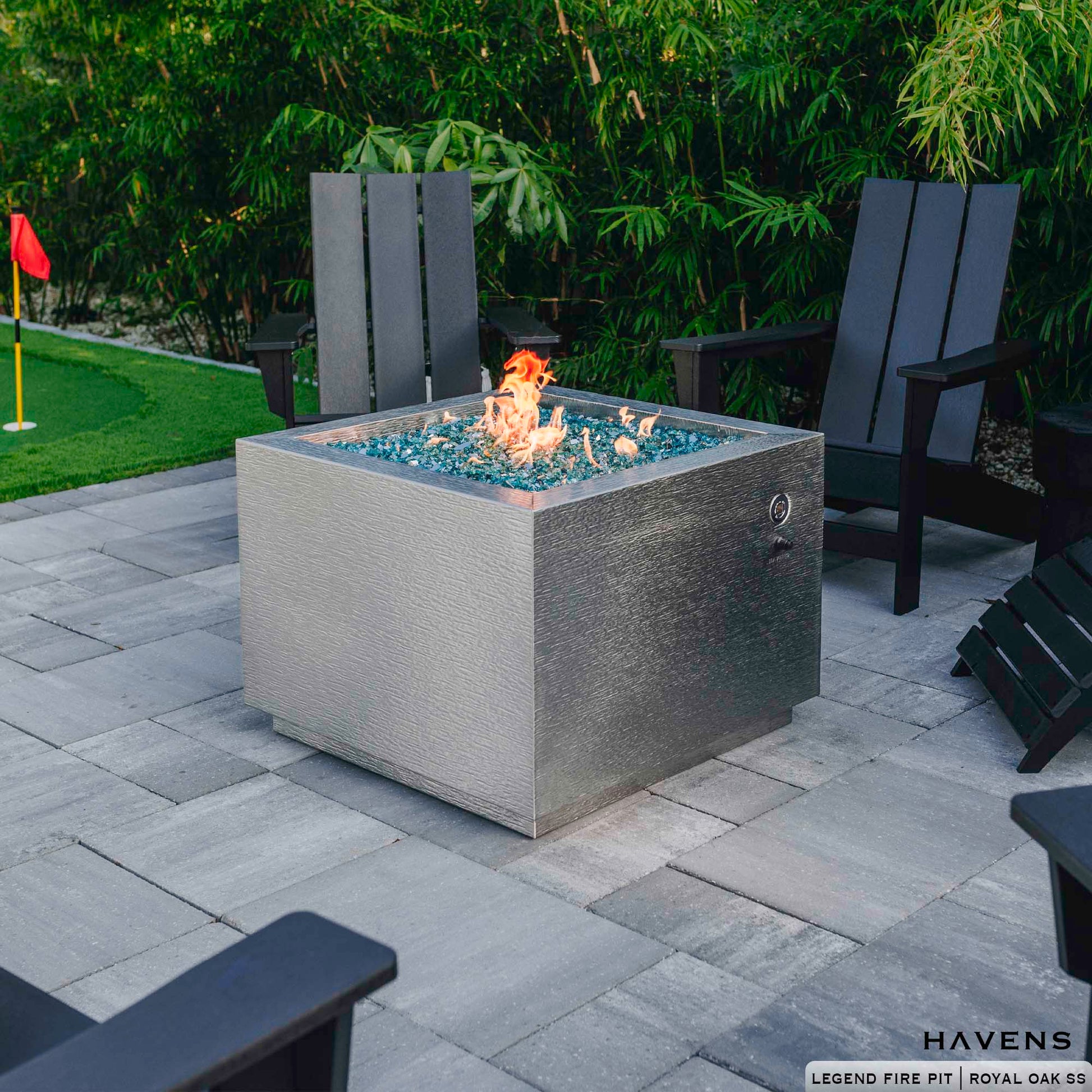 Legend Fire Pit - Stainless - Havens | Luxury Metals