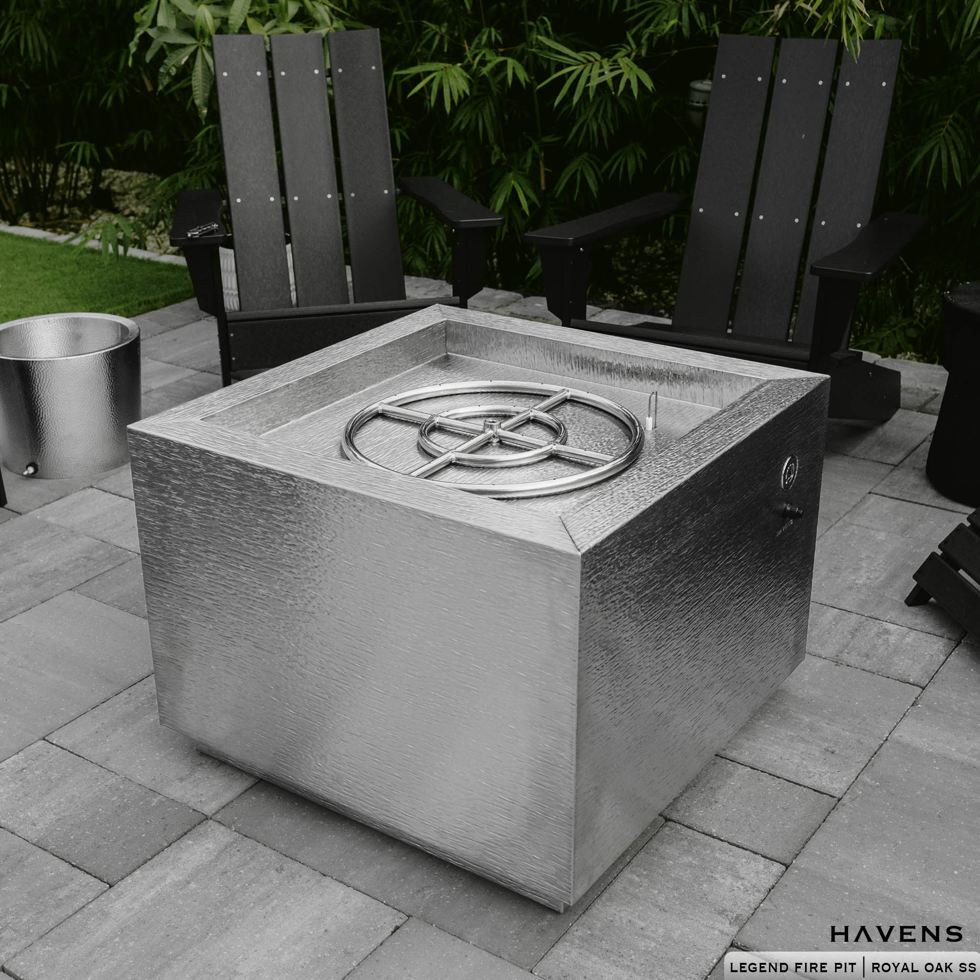 Legend Fire Pit - Stainless - Havens | Luxury Metals