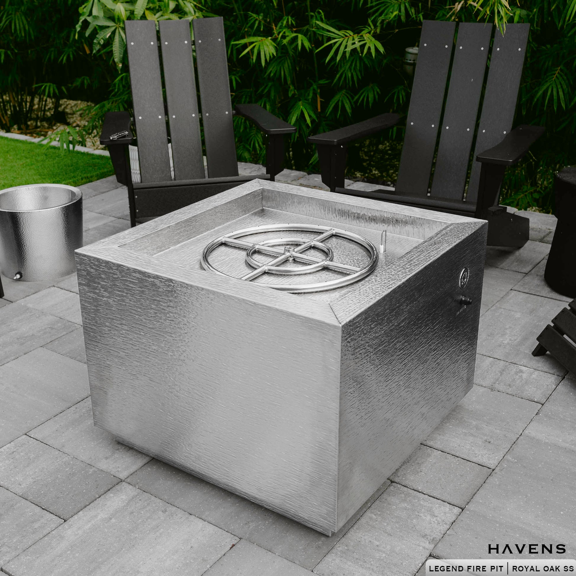 Legend Fire Pit - Stainless - Havens | Luxury Metals