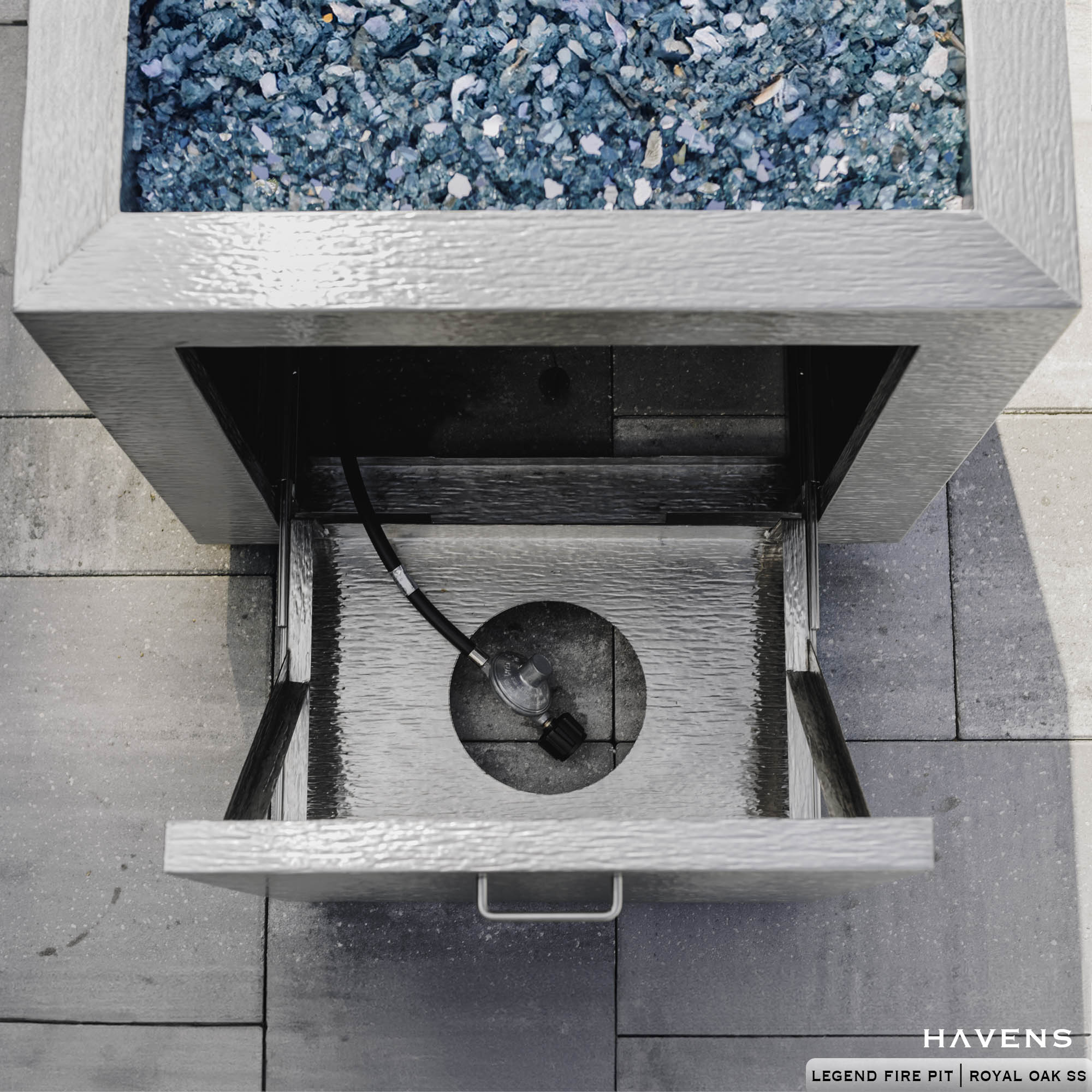 Legend Fire Pit - Stainless - Havens | Luxury Metals