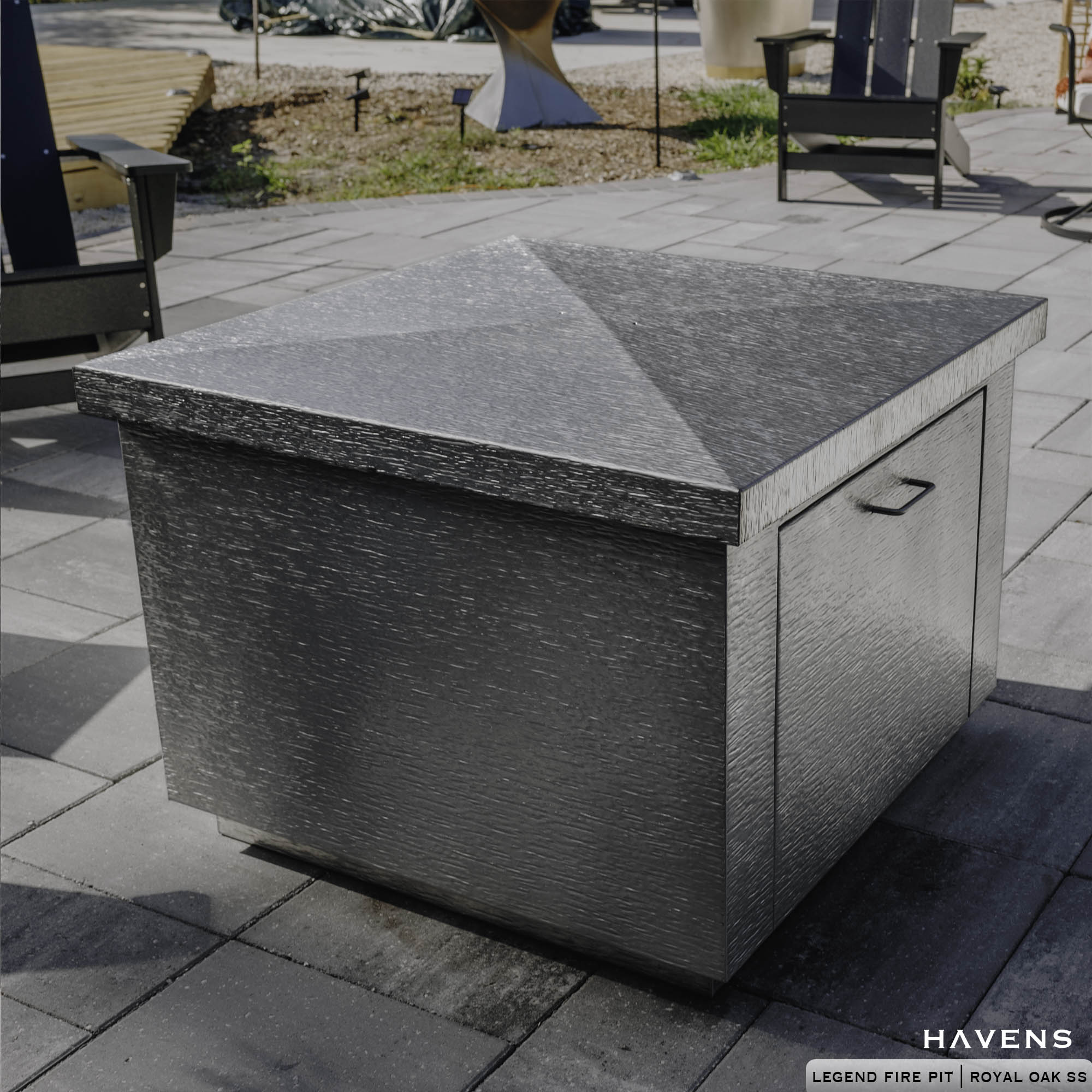 Legend Fire Pit - Stainless - Havens | Luxury Metals
