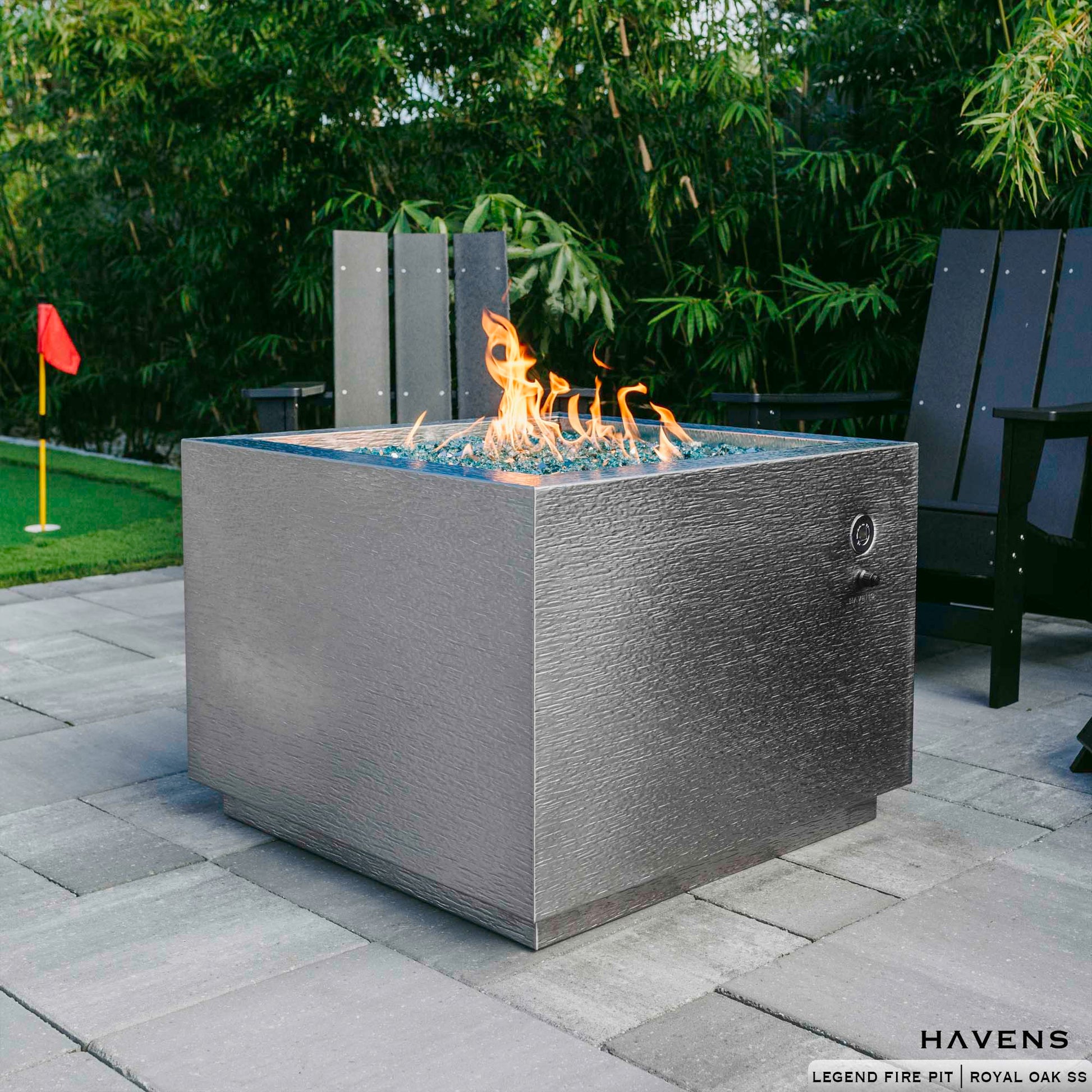 Legend Fire Pit - Stainless - Havens | Luxury Metals