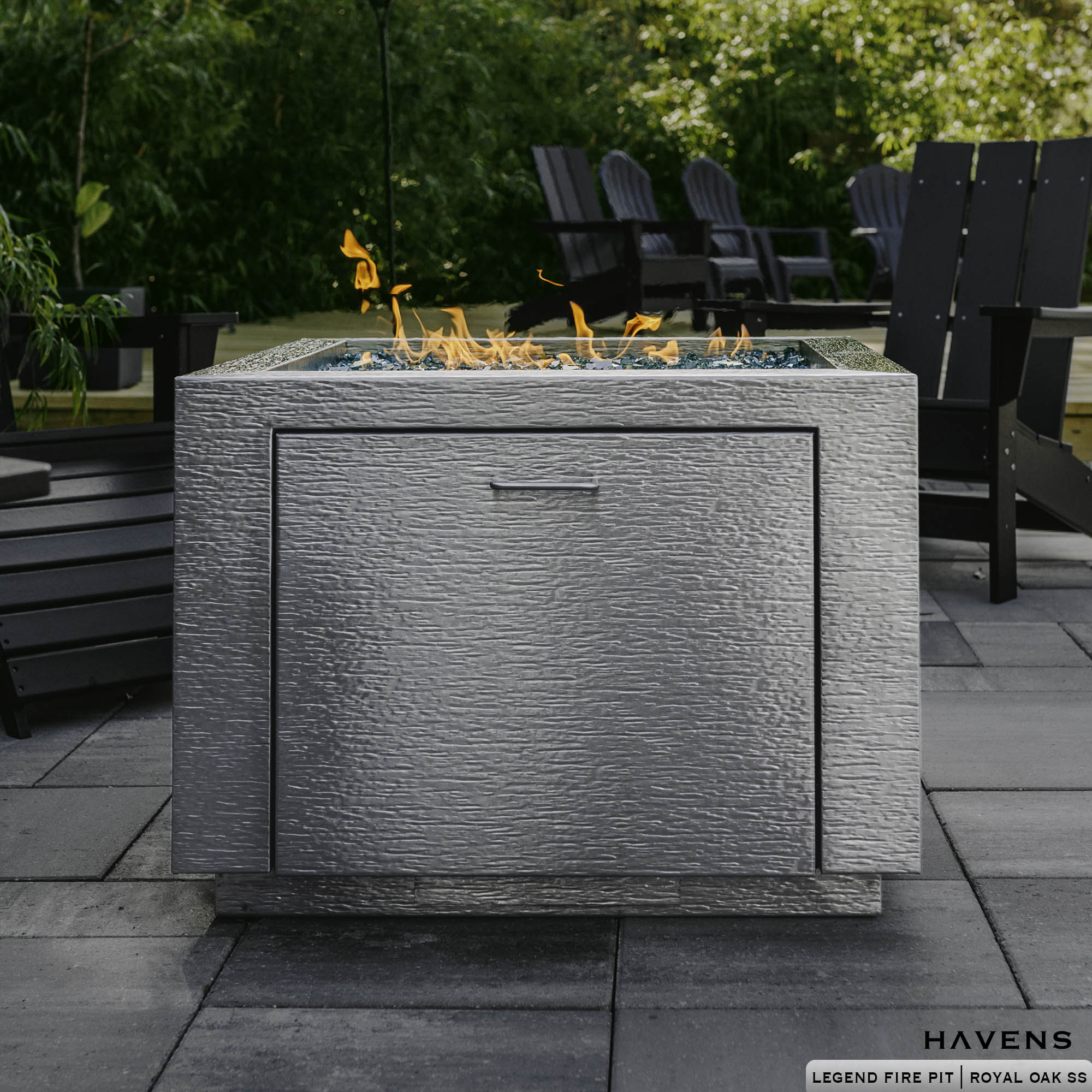 Legend Fire Pit - Stainless - Havens | Luxury Metals