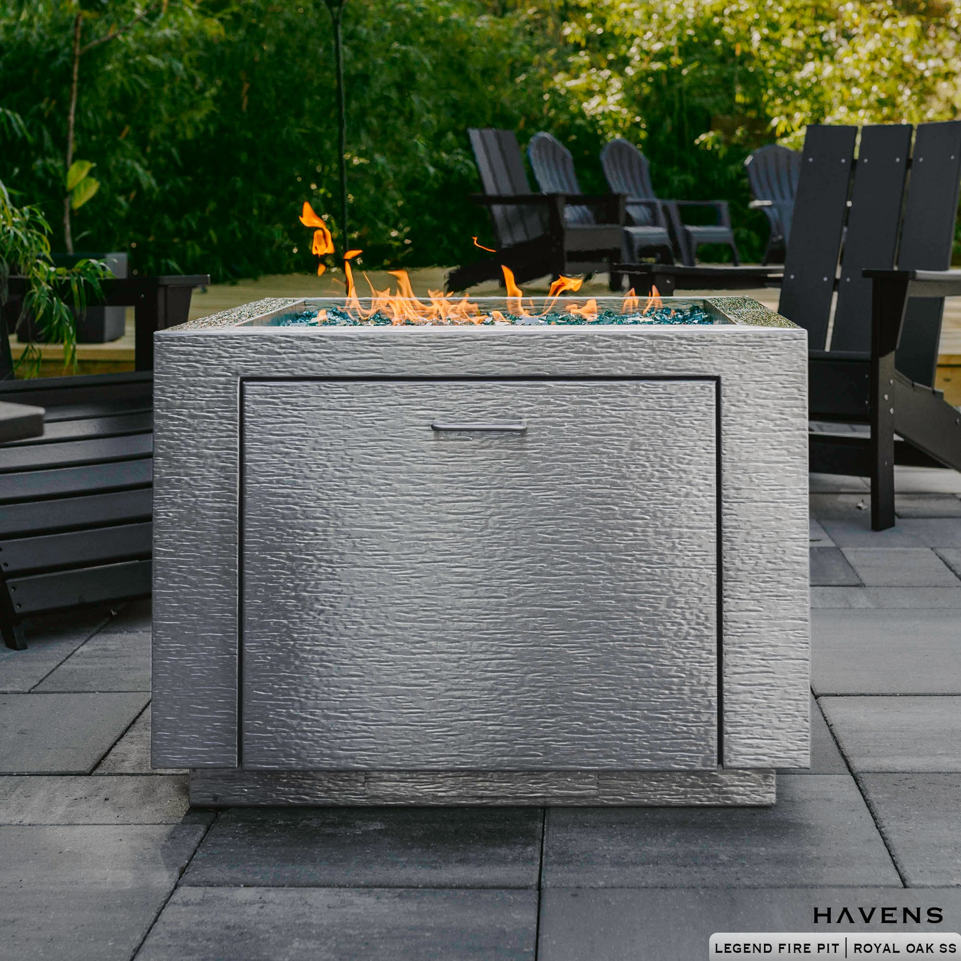 Legend Fire Pit - Stainless - Havens | Luxury Metals