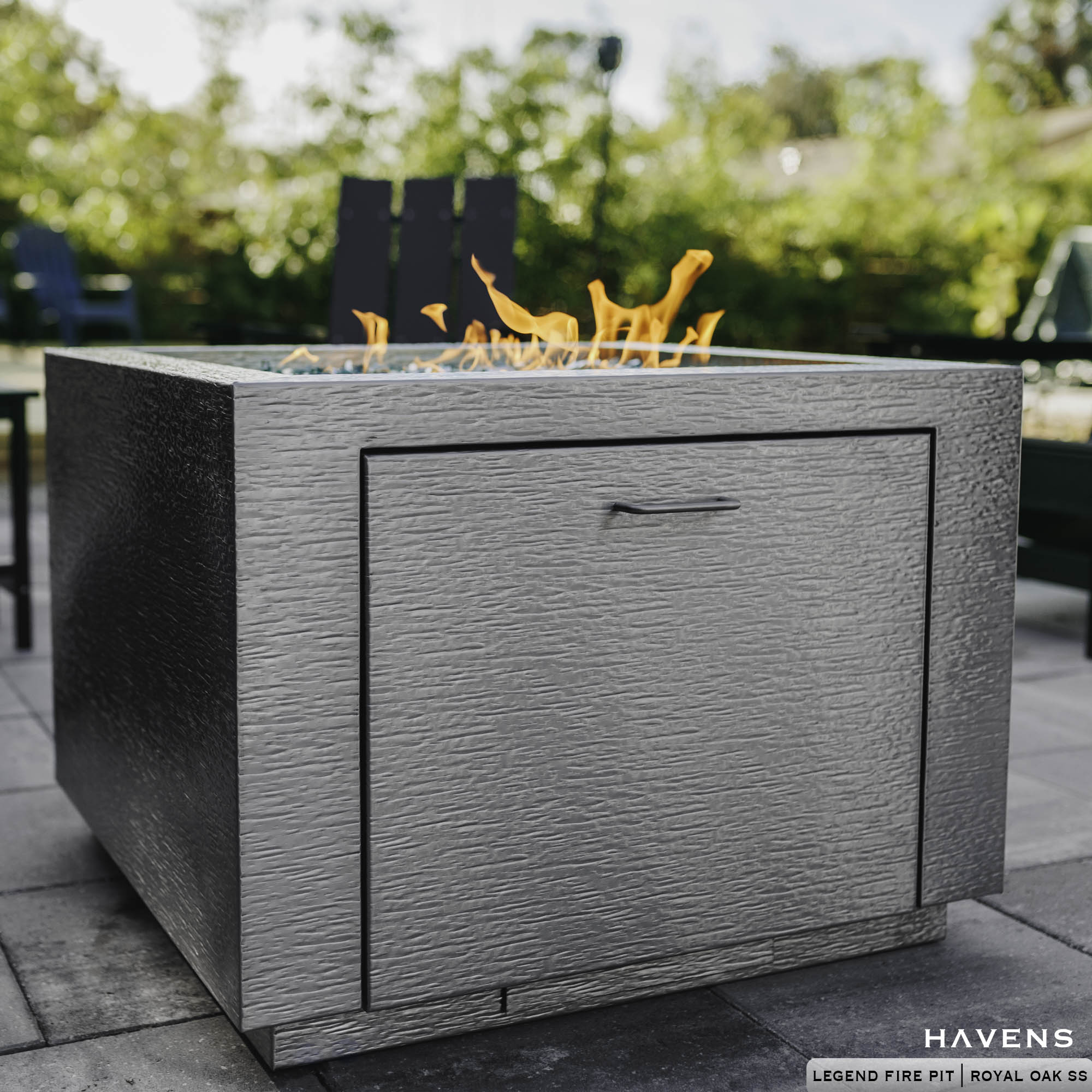 Legend Fire Pit - Stainless - Havens | Luxury Metals