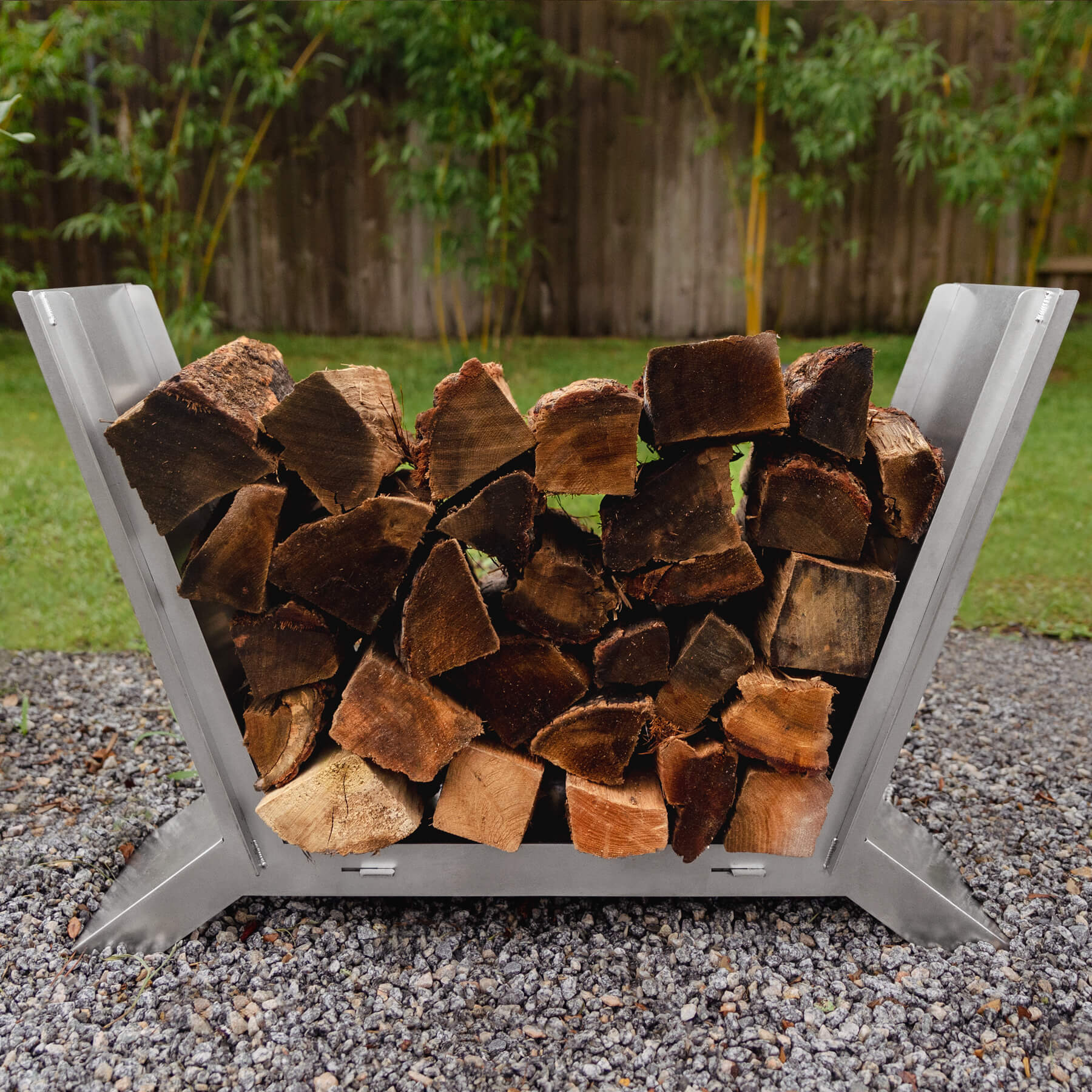 Steel Log Log Reserve - Stainless Steel - Havens | Luxury Metals