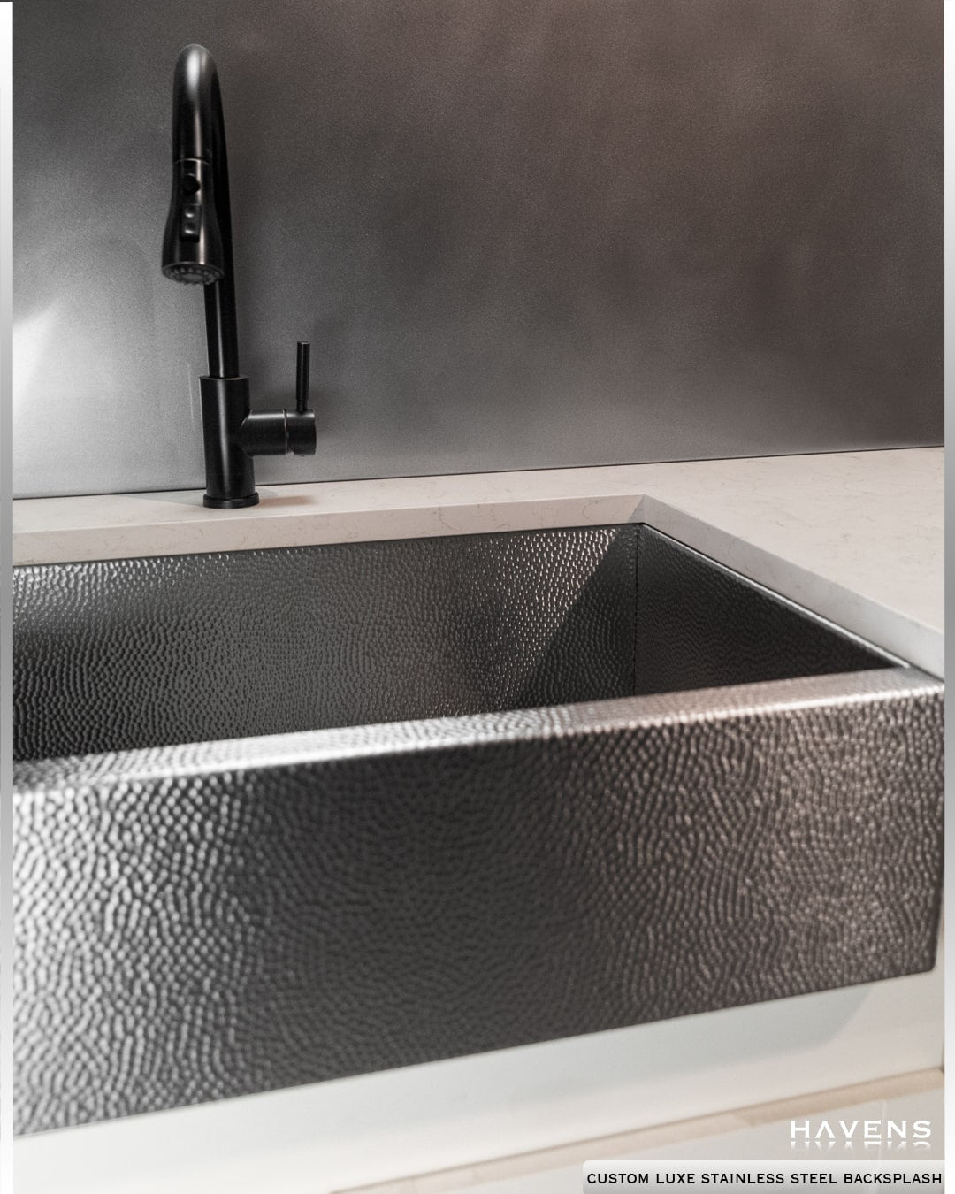 Luxe Stainless Steel Backsplash - Custom Size