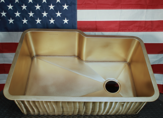 Luxe Brass Irregular Sink 