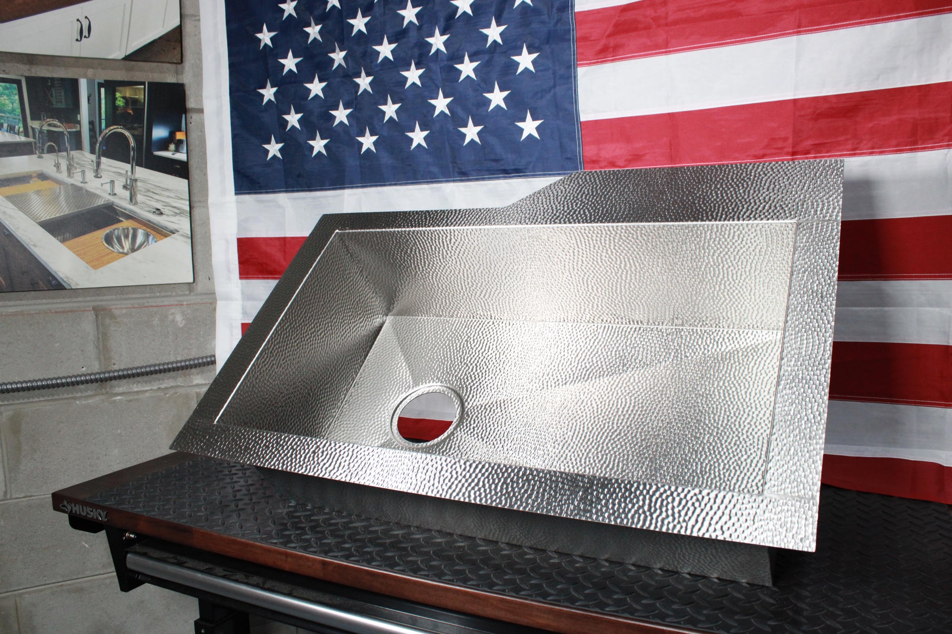 Faucet Deck Sink - Stainless Steel