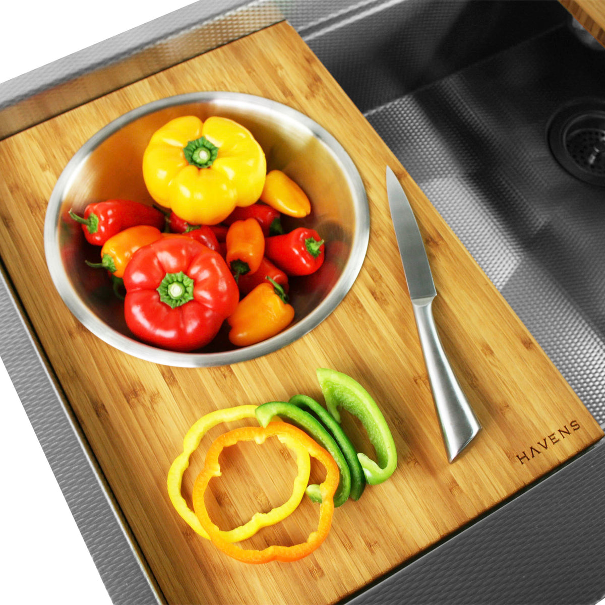 Mixing Bowl Cutting Board Havens Luxury Metals