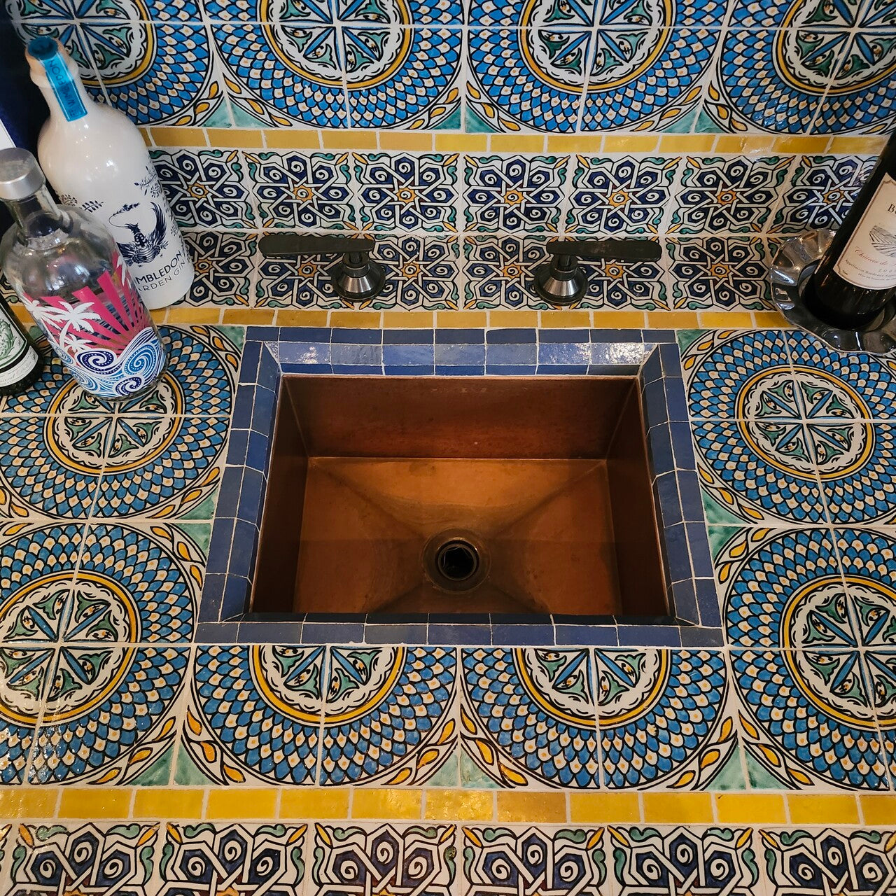 Custom natural copper sink made in usa