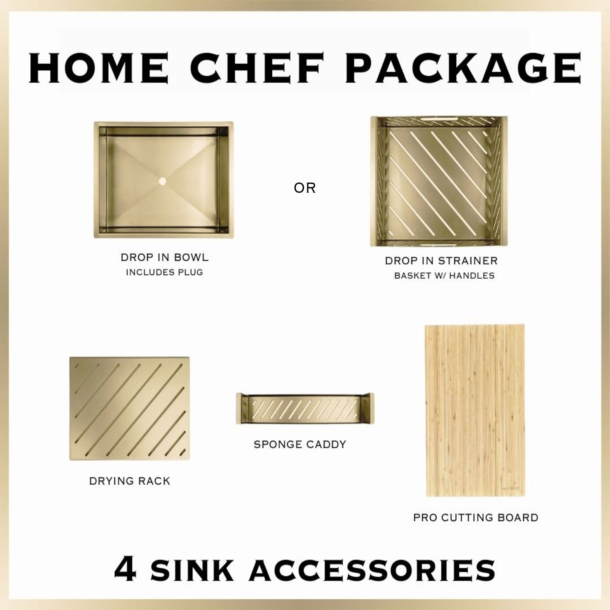 Home Chef Package - Premium Brass