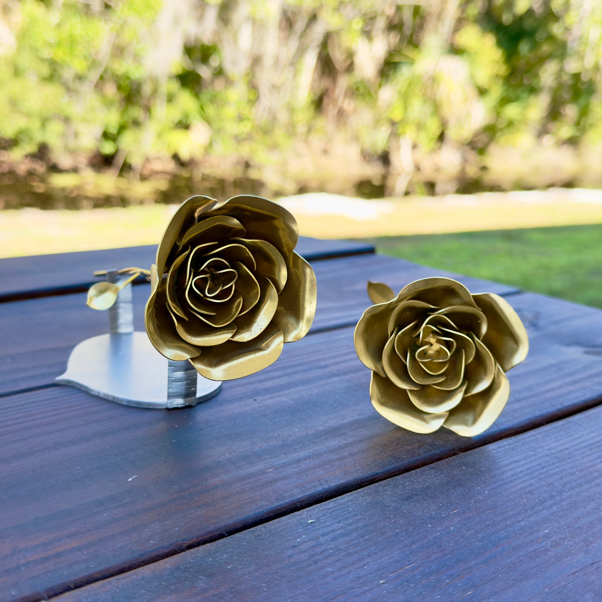 Premium Brass Metal Rose