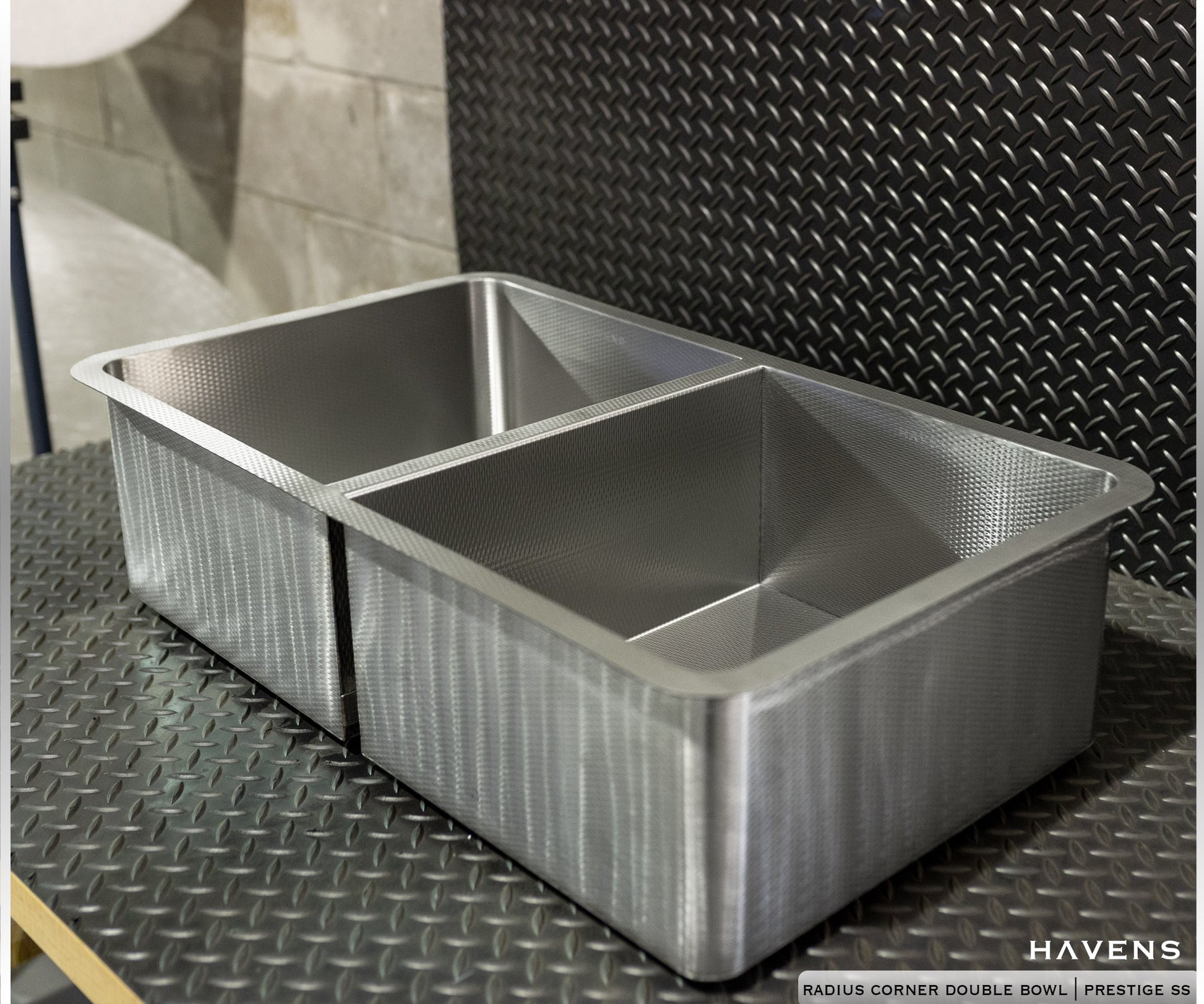 Custom Radius Corners Sink - Stainless - Havens | Luxury Metals