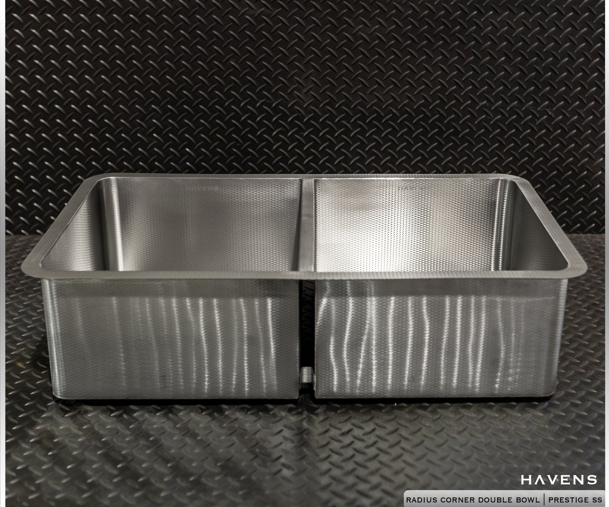 Custom Radius Corners Sink - Stainless - Havens | Luxury Metals