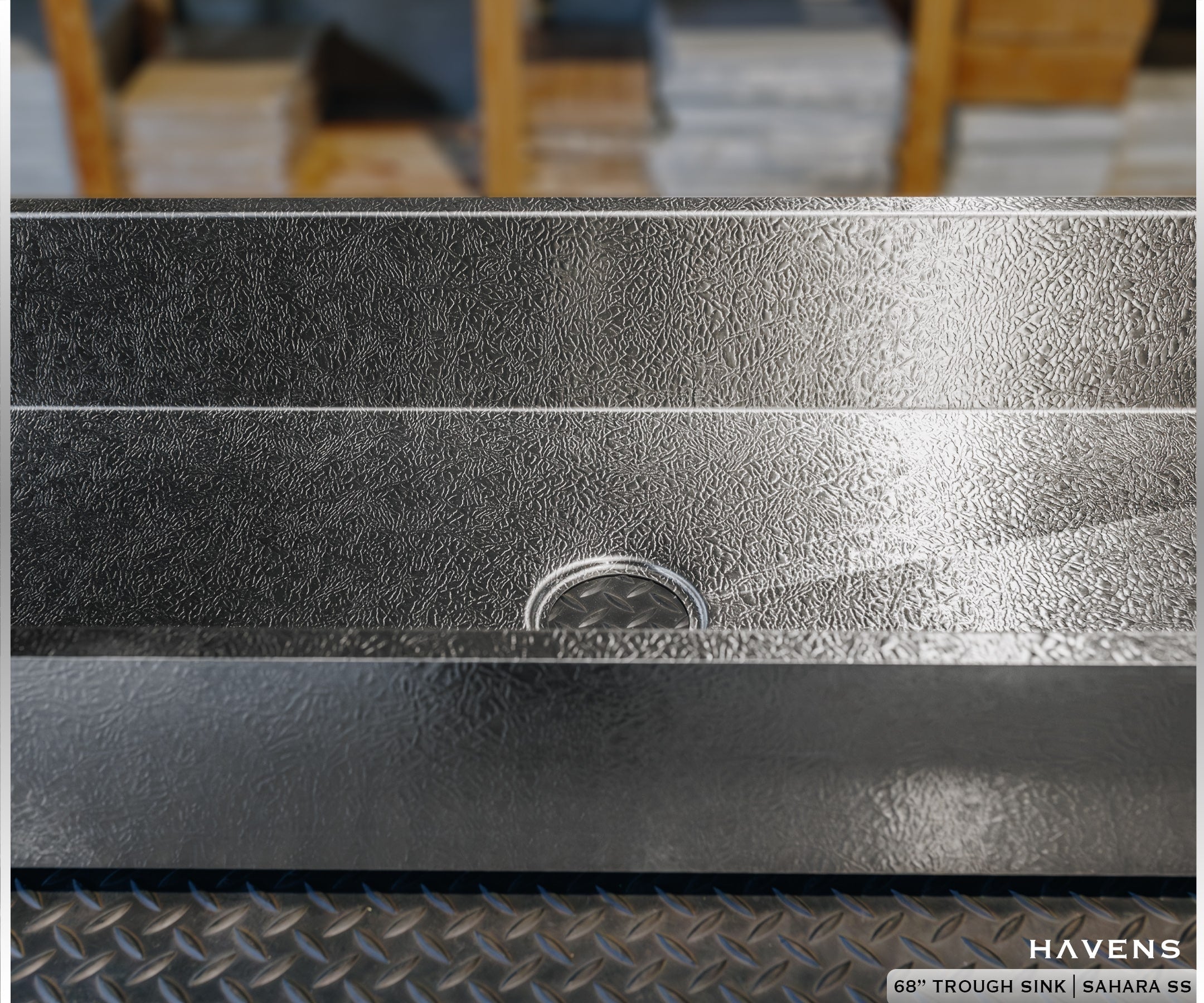 Custom Trough Sink - Stainless - Havens | Luxury Metals