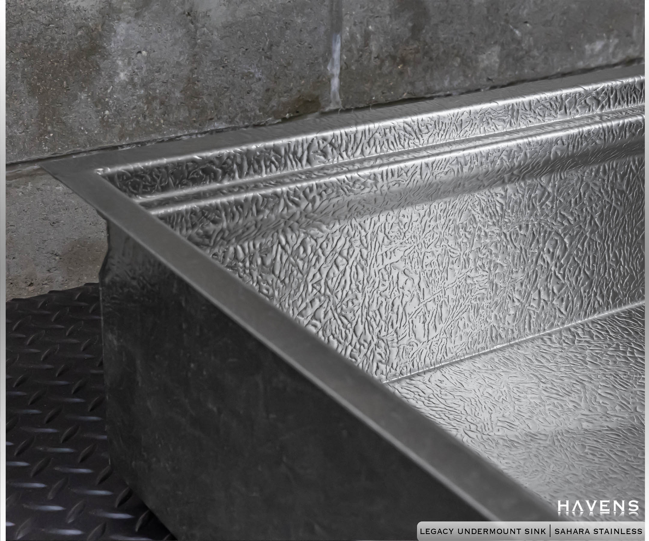 Legacy Undermount Sink  - Stainless Steel - Havens | Luxury Metals
