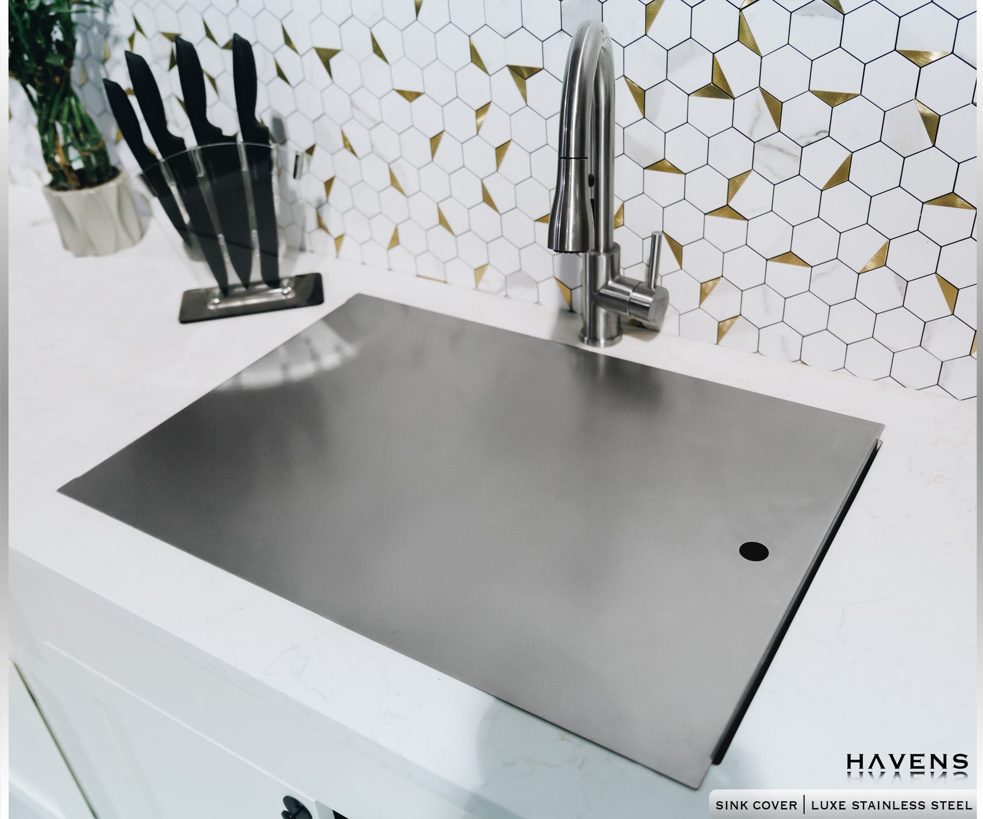 Ultimate Sink Cover - Stainless - Havens | Luxury Metals