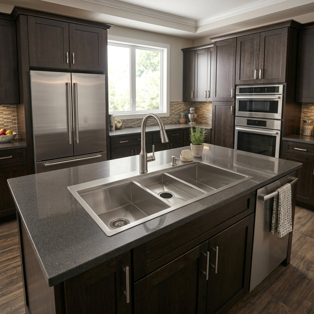 Faucet Deck Sink - Stainless Steel