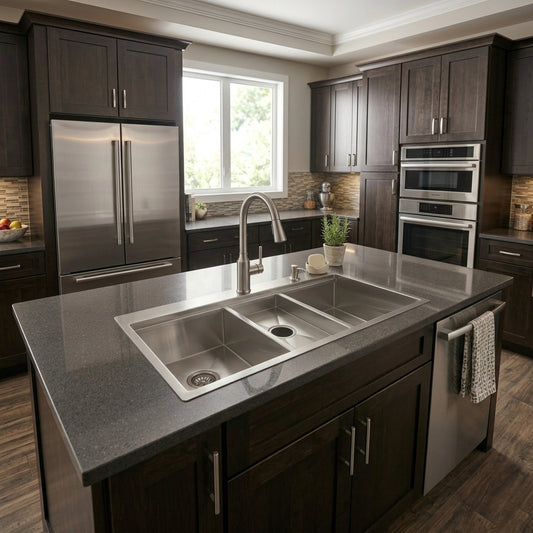 Faucet Deck Sink - Stainless Steel