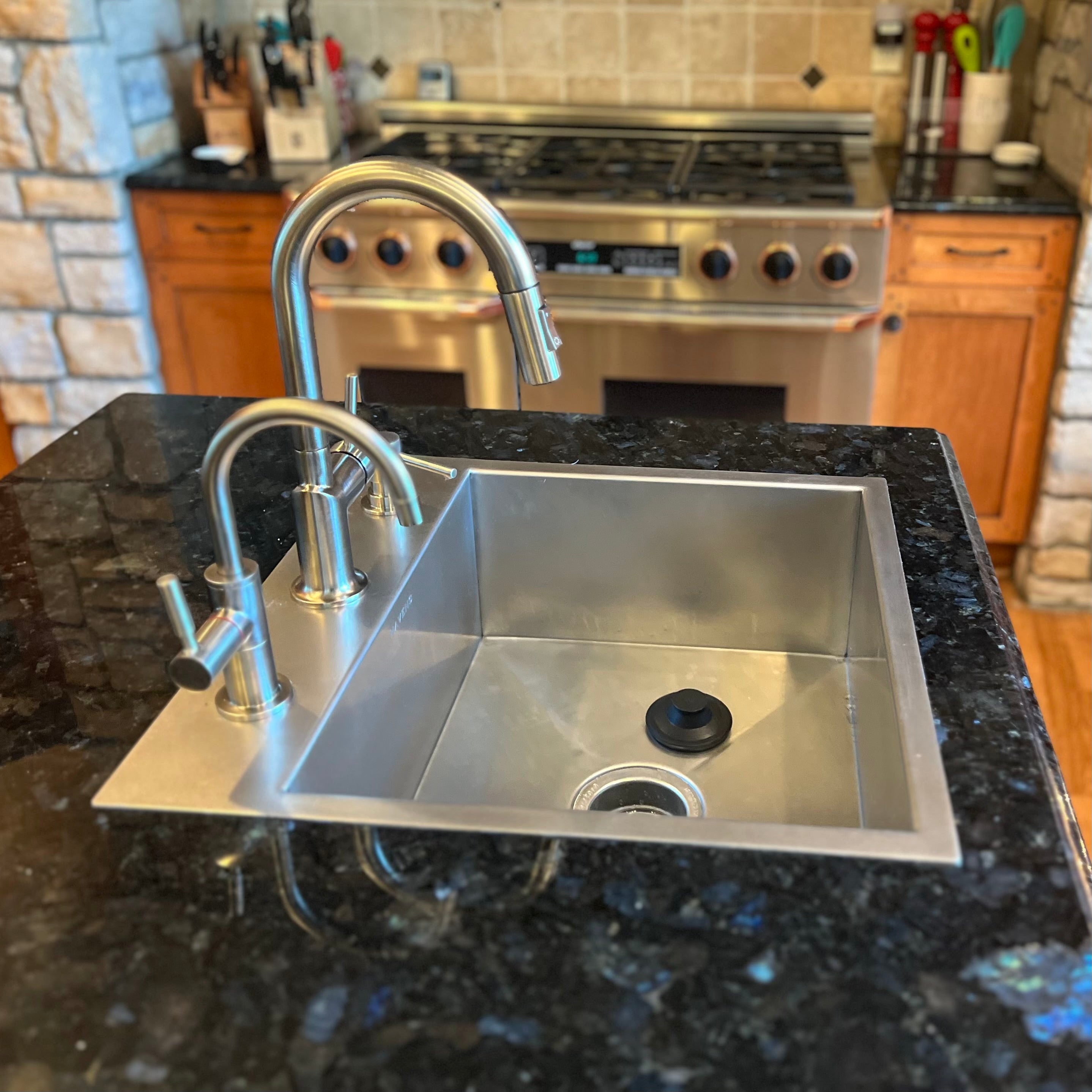 Faucet Deck Sink - Stainless Steel