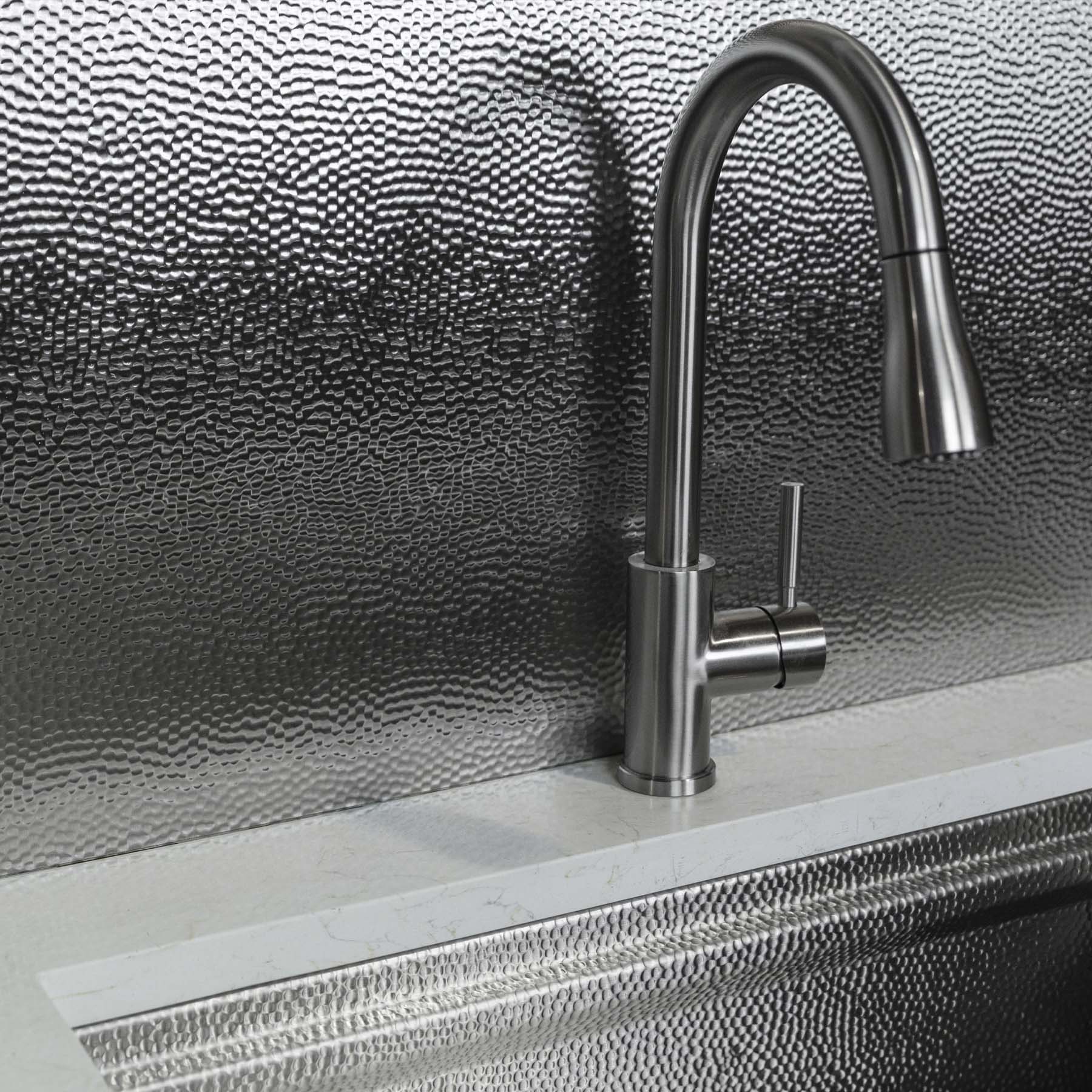 Custom-Made Stainless Steel Metal Backsplash Wall Panels