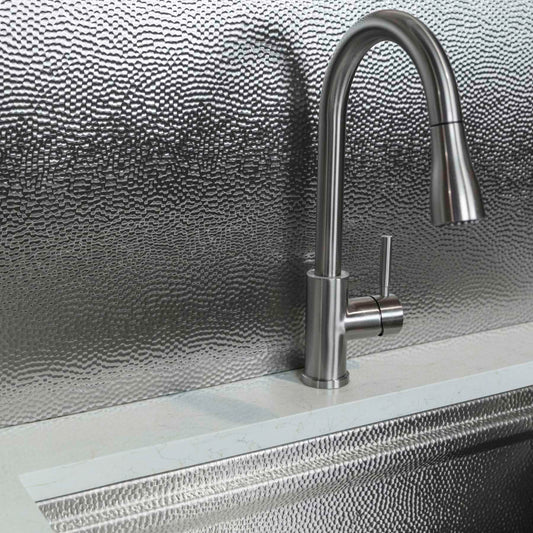 Stainless Steel Backsplash - Custom Size - Havens | Luxury Metals