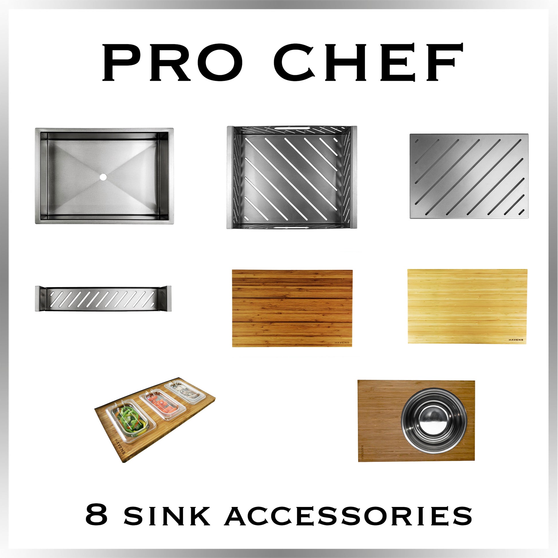 Pro Chef Package - Stainless Steel - Havens | Luxury Metals