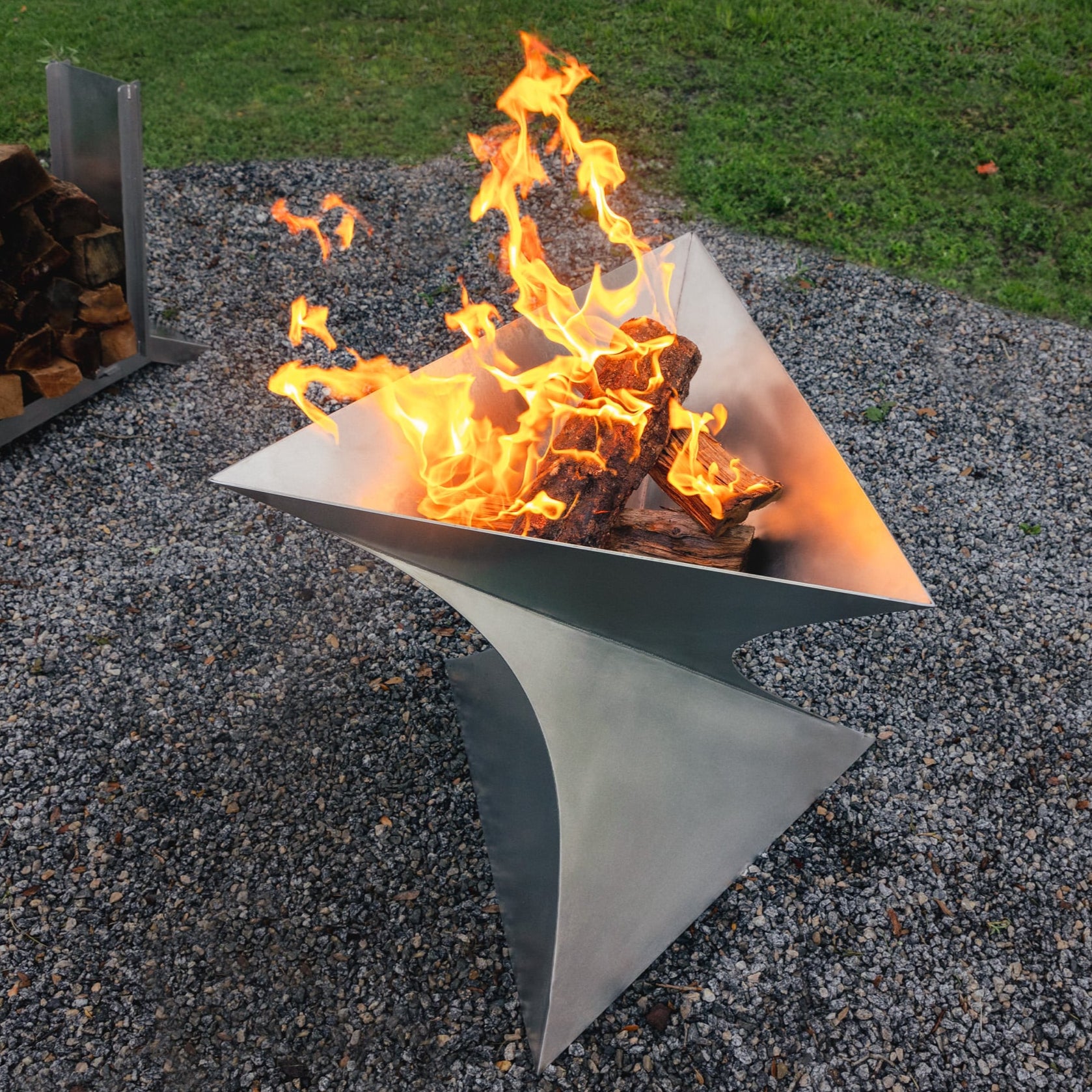 Trinity Fire Feature - Stainless - Havens | Luxury Metals