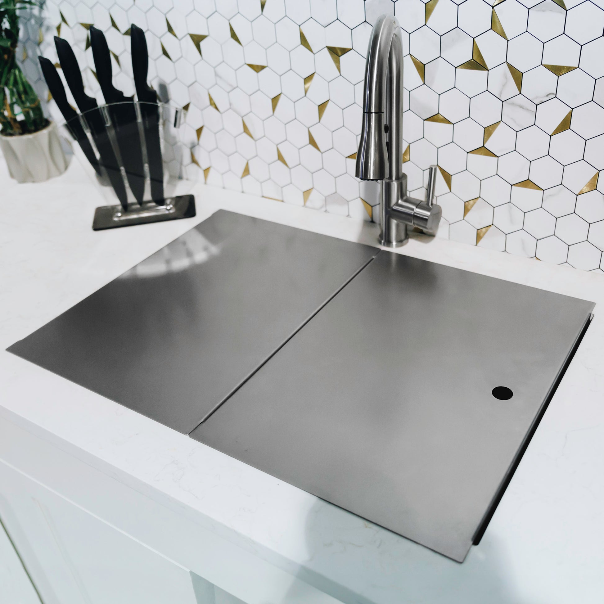 Ultimate Sink Cover - Stainless - Havens | Luxury Metals