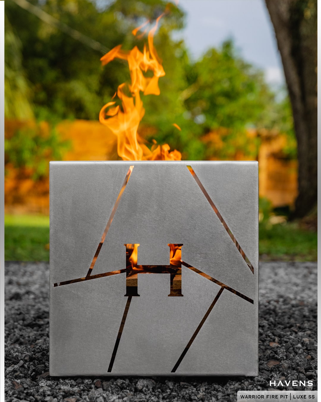 Warrior Fire Pit - Stainless - Havens | Luxury Metals