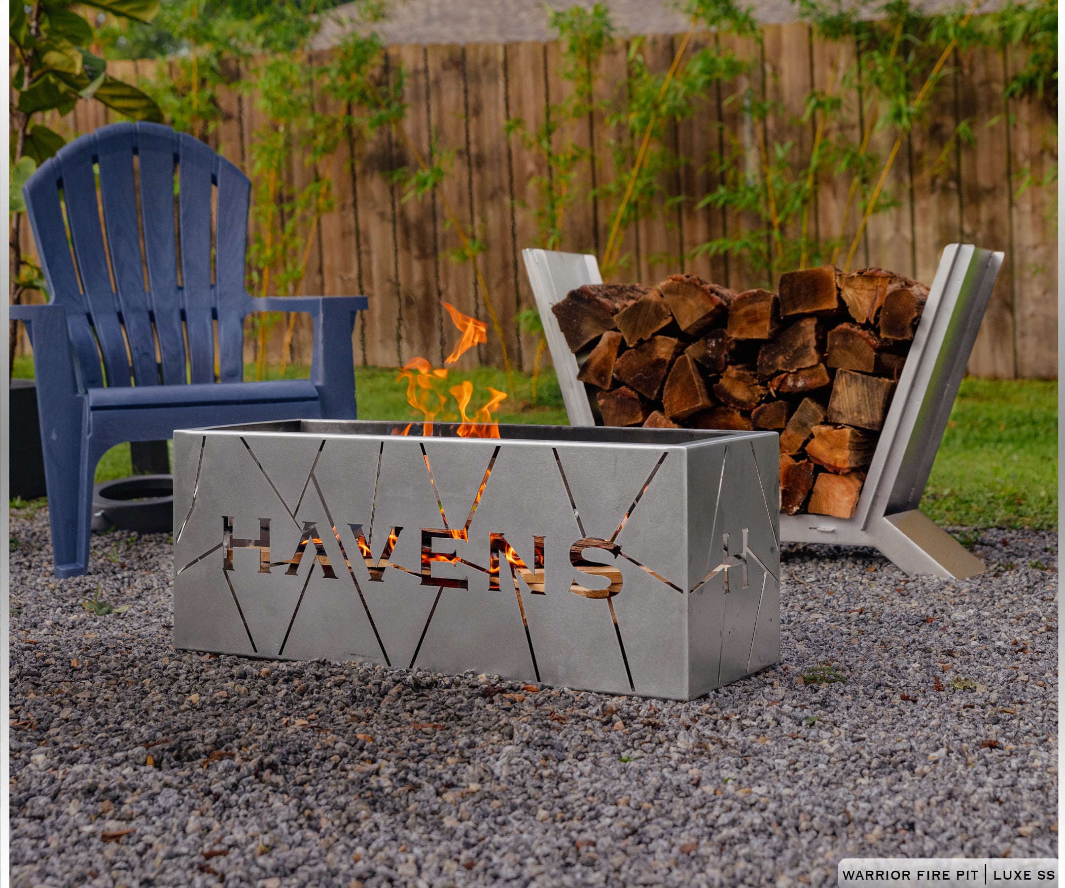 Warrior Fire Pit - Stainless - Havens | Luxury Metals